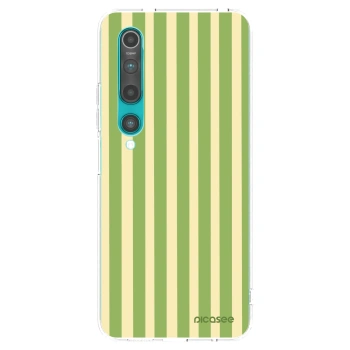 Picasee átlátszó szilikon tok az alábbi mobiltelefonokra Xiaomi Mi 10 - Lines Matcha