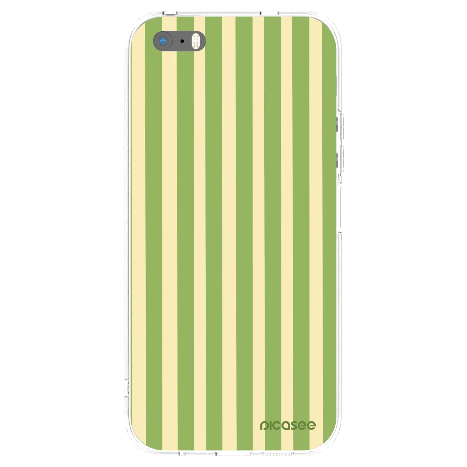 Picasee átlátszó szilikon tok az alábbi mobiltelefonokra Apple iPhone 5/5S/SE - Lines Matcha