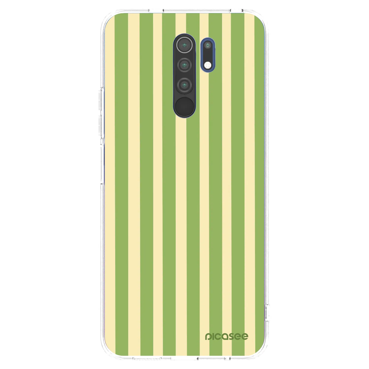 Picasee átlátszó szilikon tok az alábbi mobiltelefonokra Xiaomi Redmi 9 - Lines Matcha
