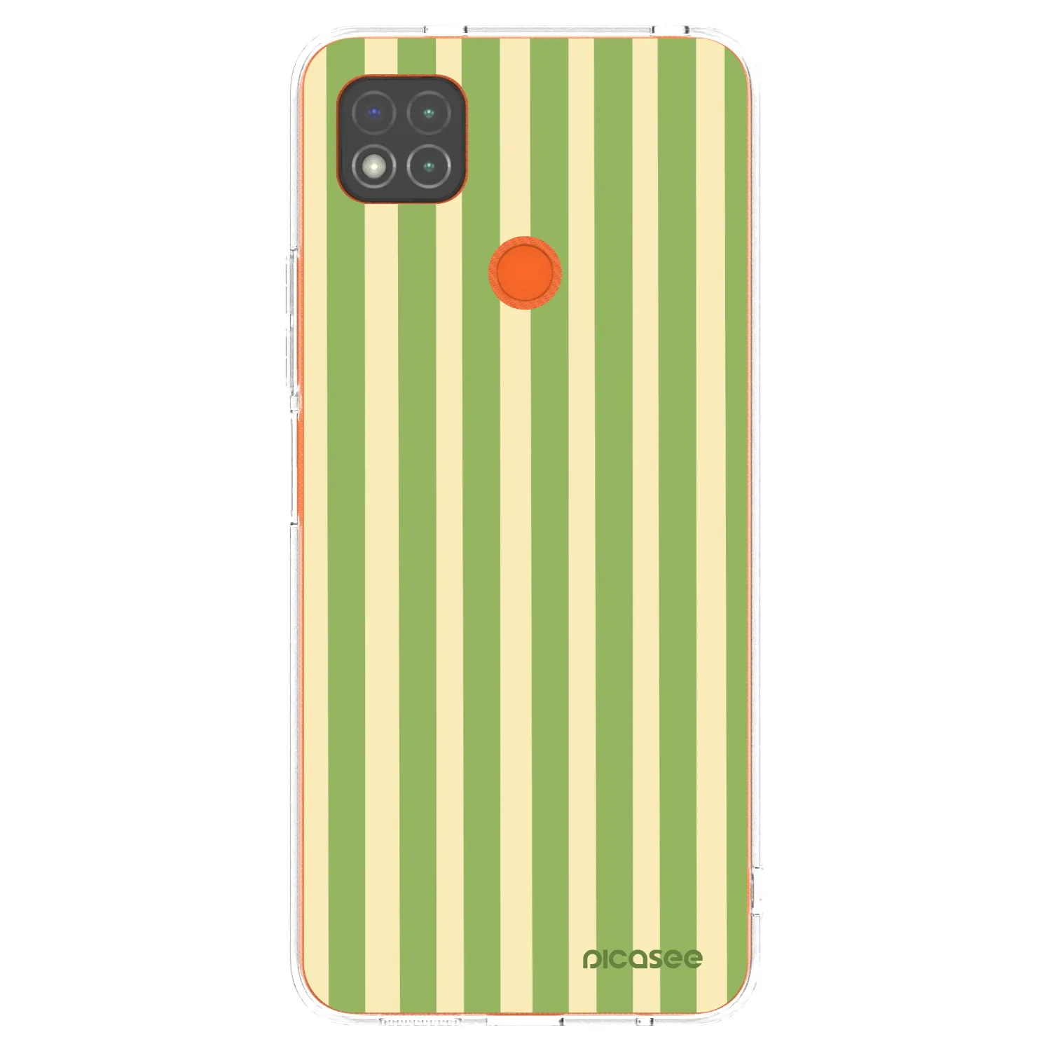 Picasee átlátszó szilikon tok az alábbi mobiltelefonokra Xiaomi Redmi 9C - Lines Matcha