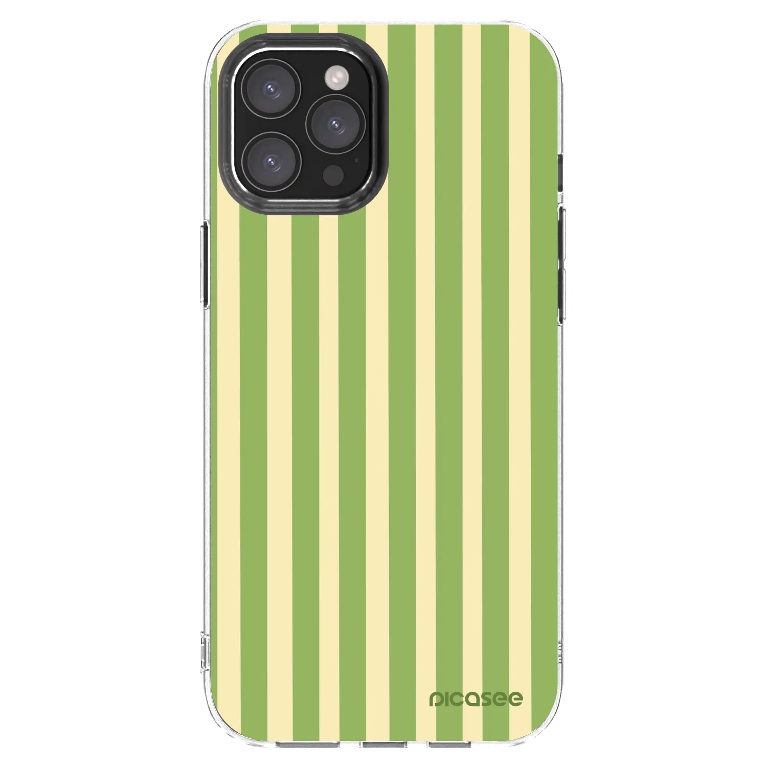 Picasee átlátszó szilikon tok az alábbi mobiltelefonokra Apple iPhone 12 Pro Max - Lines Matcha