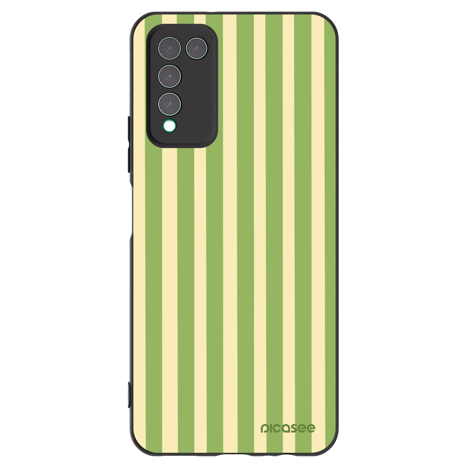 Picasee fekete szilikon tok az alábbi mobiltelefonokra Honor 10X Lite - Lines Matcha
