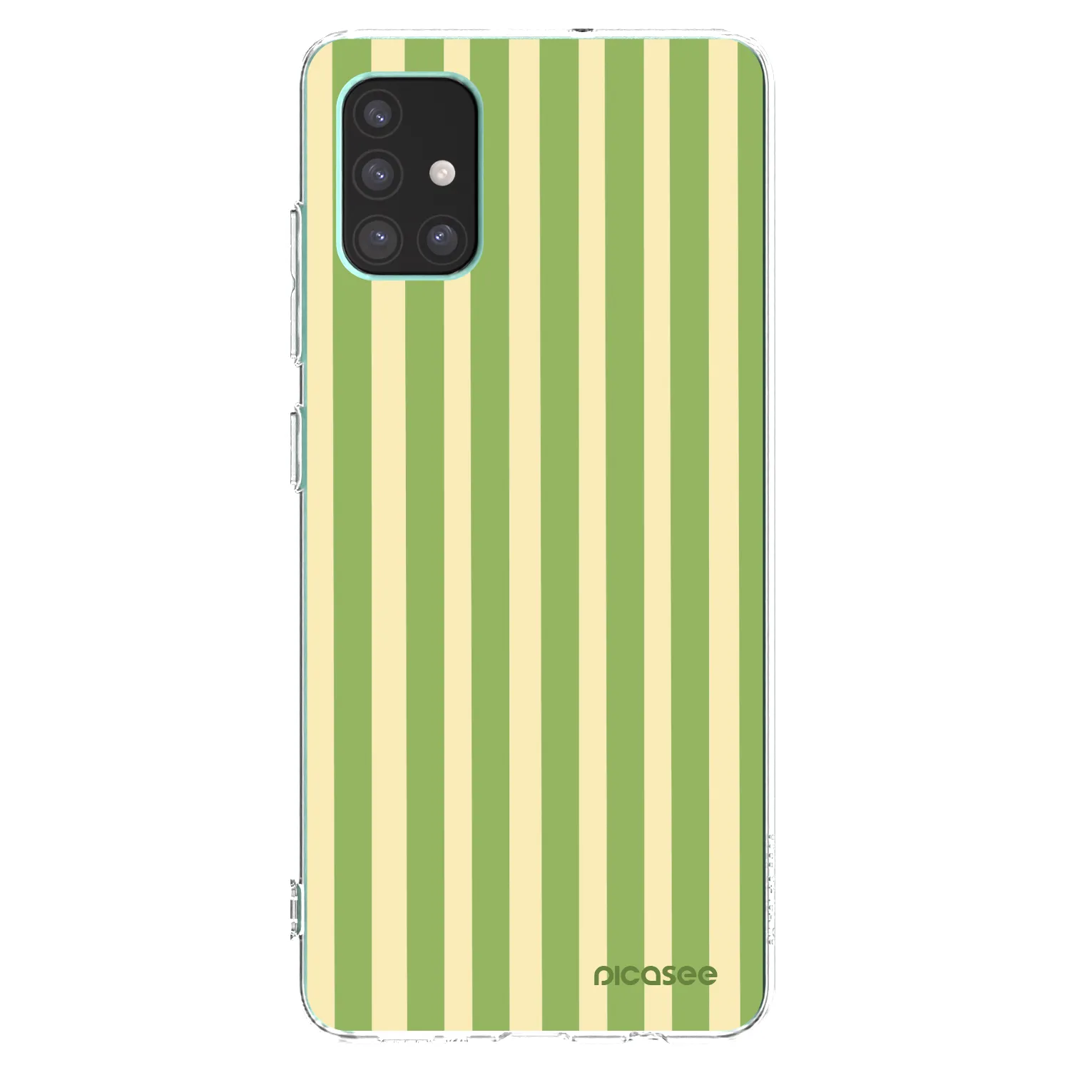 Picasee átlátszó szilikon tok az alábbi mobiltelefonokra Samsung Galaxy M51 M515F - Lines Matcha