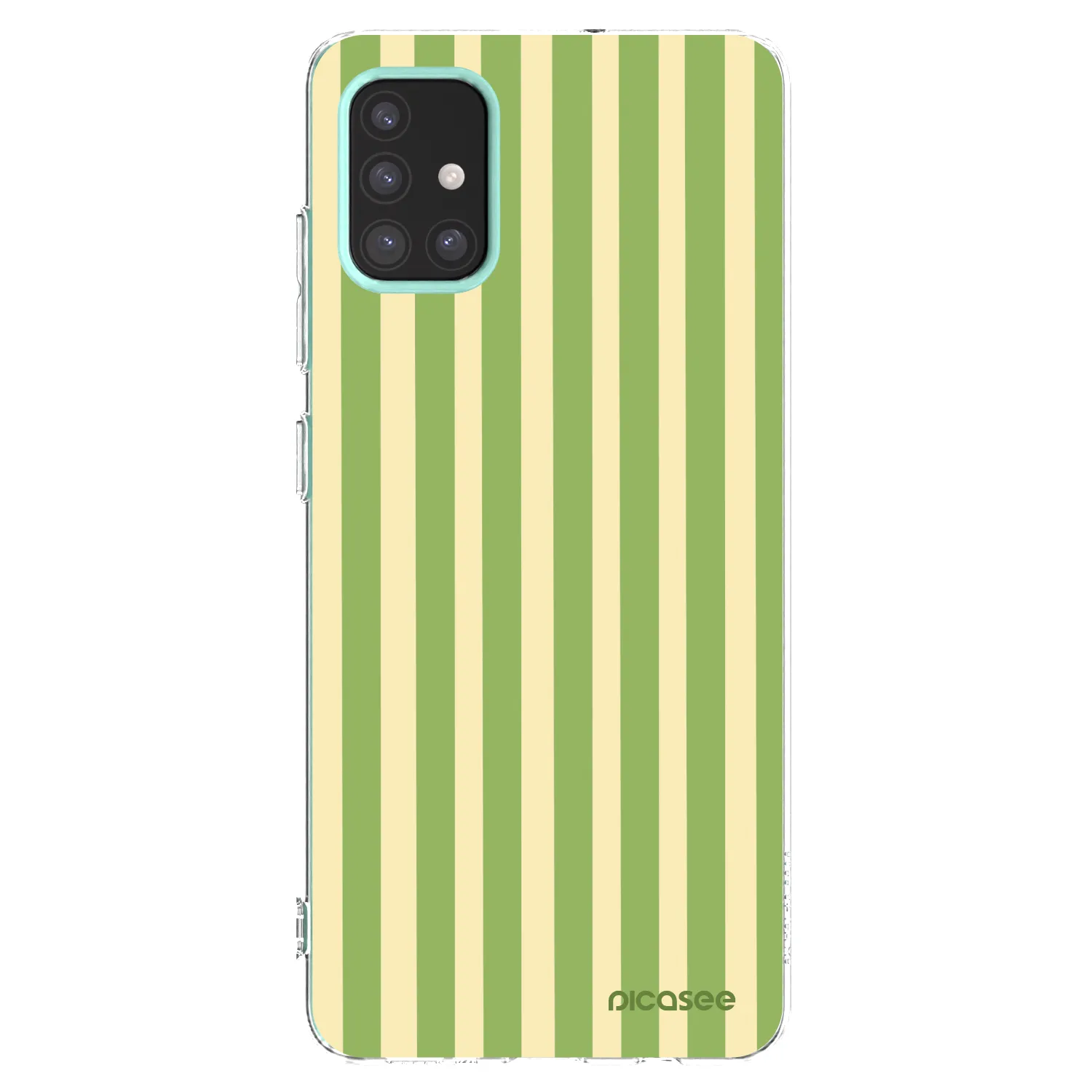 Picasee átlátszó szilikon tok az alábbi mobiltelefonokra Samsung Galaxy M31s - Lines Matcha