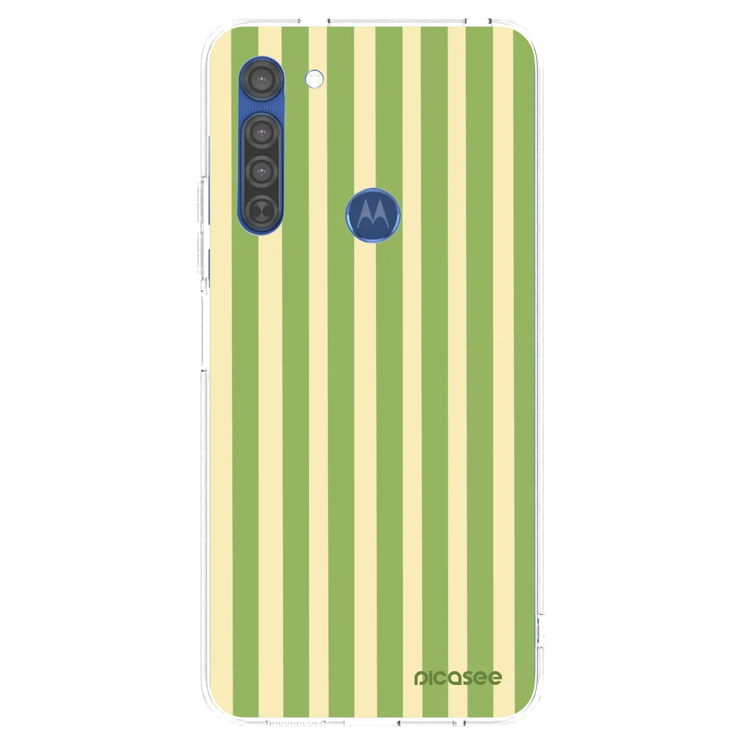 Picasee átlátszó szilikon tok az alábbi mobiltelefonokra Motorola Moto G8 - Lines Matcha