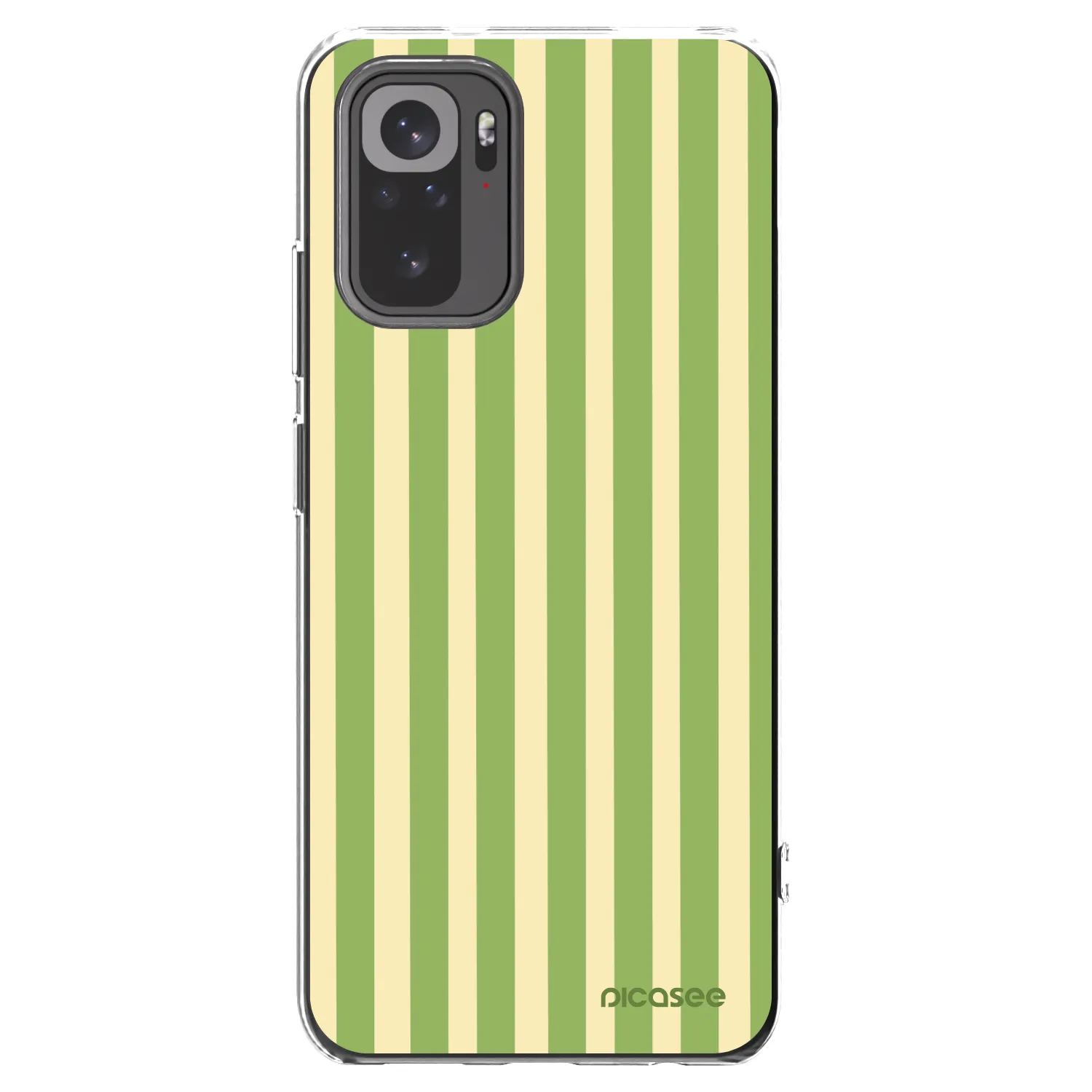 Picasee átlátszó szilikon tok az alábbi mobiltelefonokra Xiaomi Redmi Note 10 - Lines Matcha