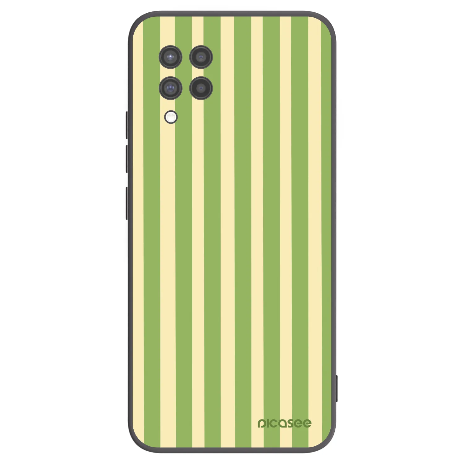 Picasee fekete szilikon tok az alábbi mobiltelefonokra Samsung Galaxy A42 A426B - Lines Matcha