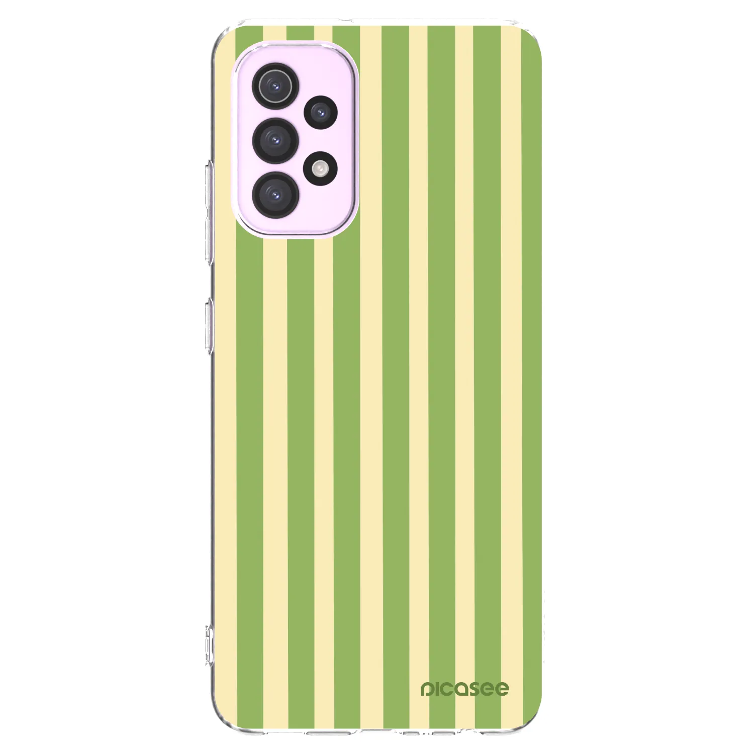 Picasee átlátszó szilikon tok az alábbi mobiltelefonokra Samsung Galaxy A32 5G A326B - Lines Matcha