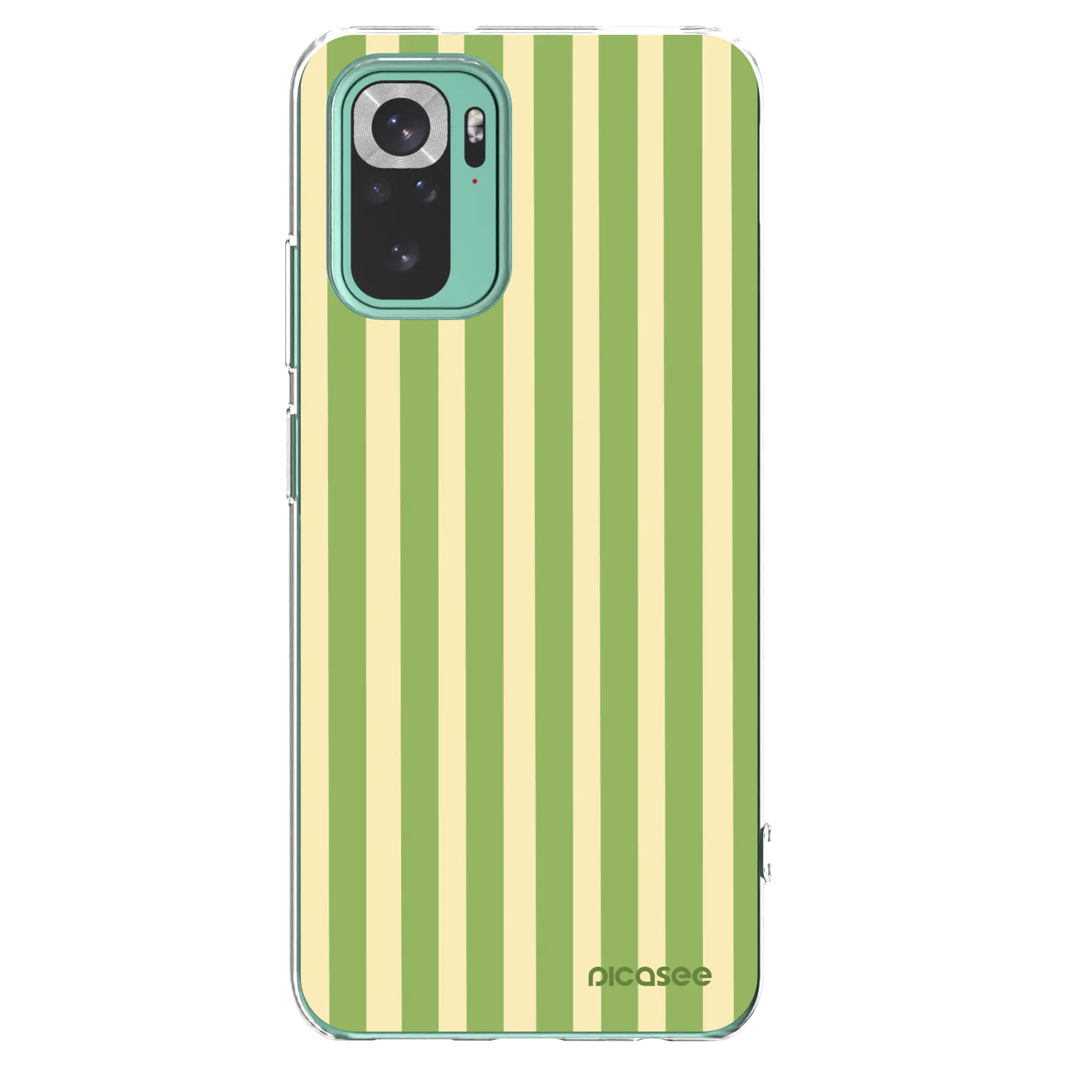 Picasee átlátszó szilikon tok az alábbi mobiltelefonokra Xiaomi Redmi Note 10 Pro - Lines Matcha