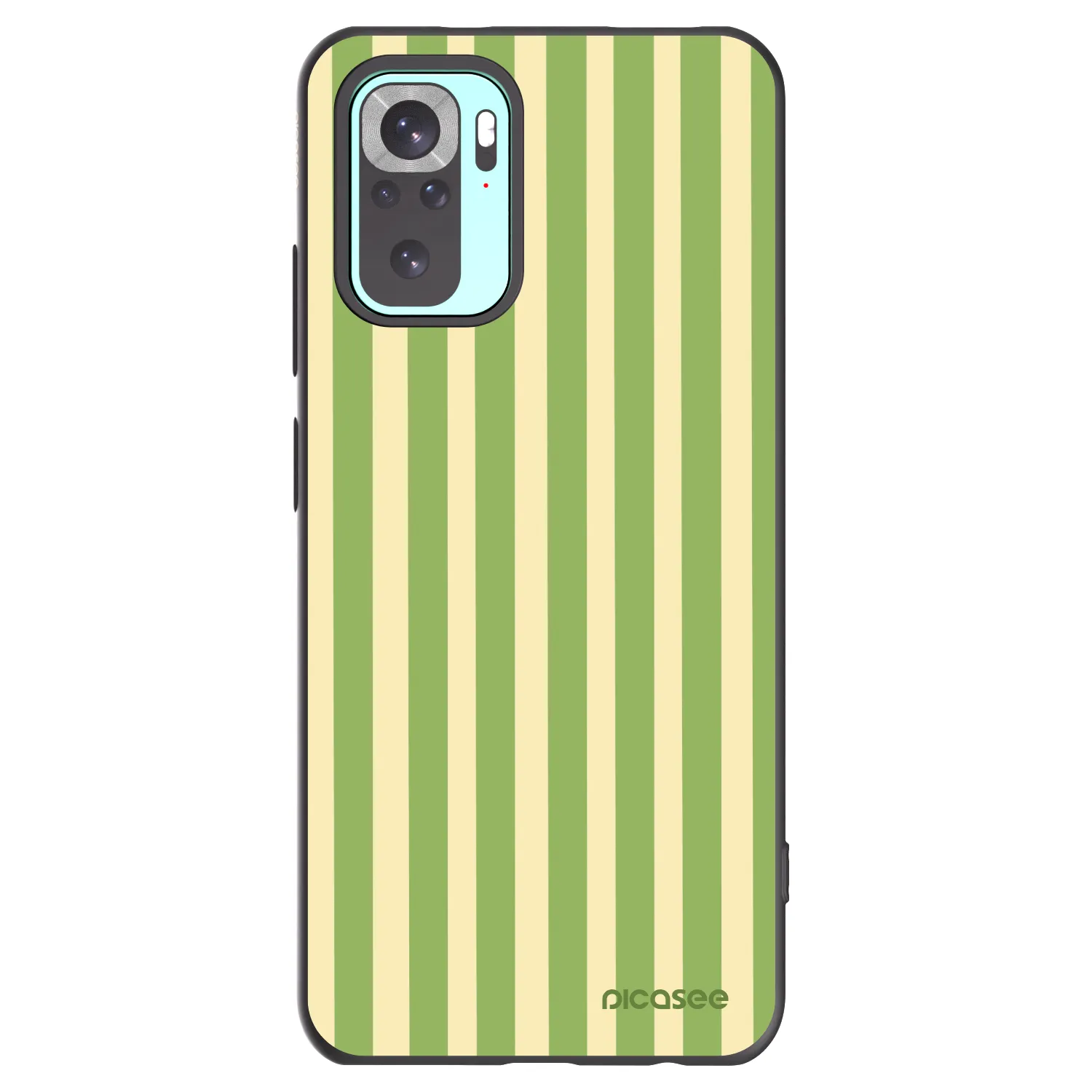 Picasee fekete szilikon tok az alábbi mobiltelefonokra Xiaomi Redmi Note 10 Pro - Lines Matcha