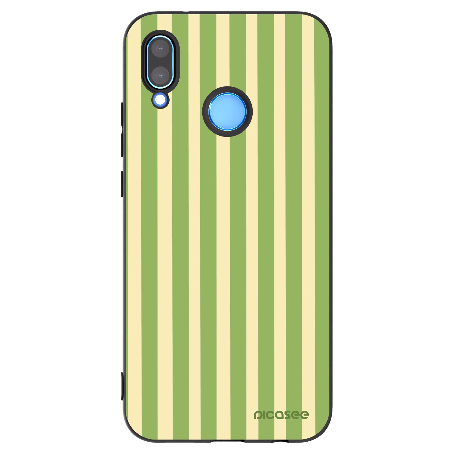 Picasee fekete szilikon tok az alábbi mobiltelefonokra Huawei P20 Lite - Lines Matcha