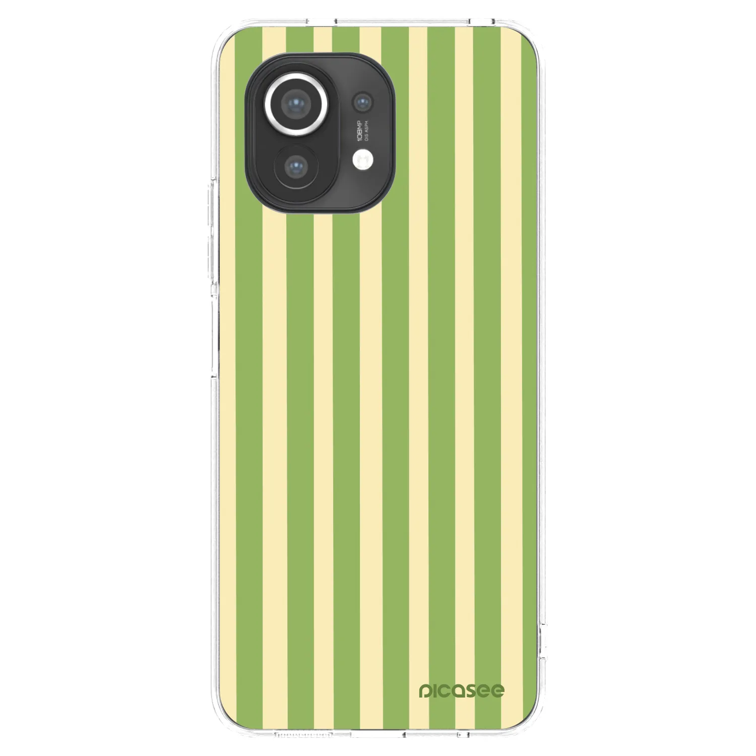 Picasee átlátszó szilikon tok az alábbi mobiltelefonokra Xiaomi Mi 11 - Lines Matcha
