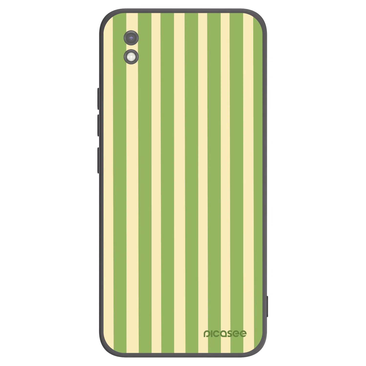 Picasee fekete szilikon tok az alábbi mobiltelefonokra Xiaomi Redmi 9AT - Lines Matcha