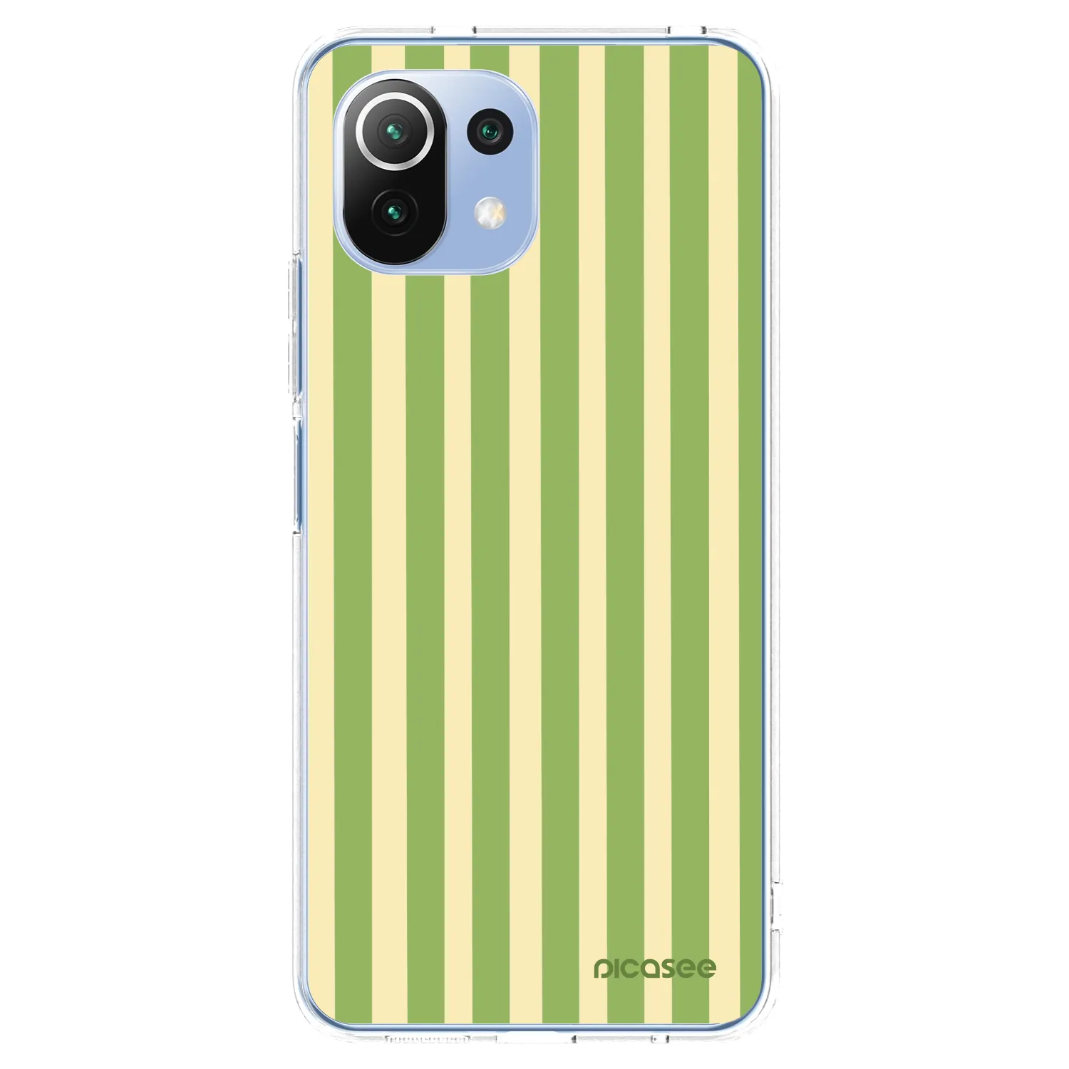 Picasee átlátszó szilikon tok az alábbi mobiltelefonokra Xiaomi Mi 11 Lite - Lines Matcha