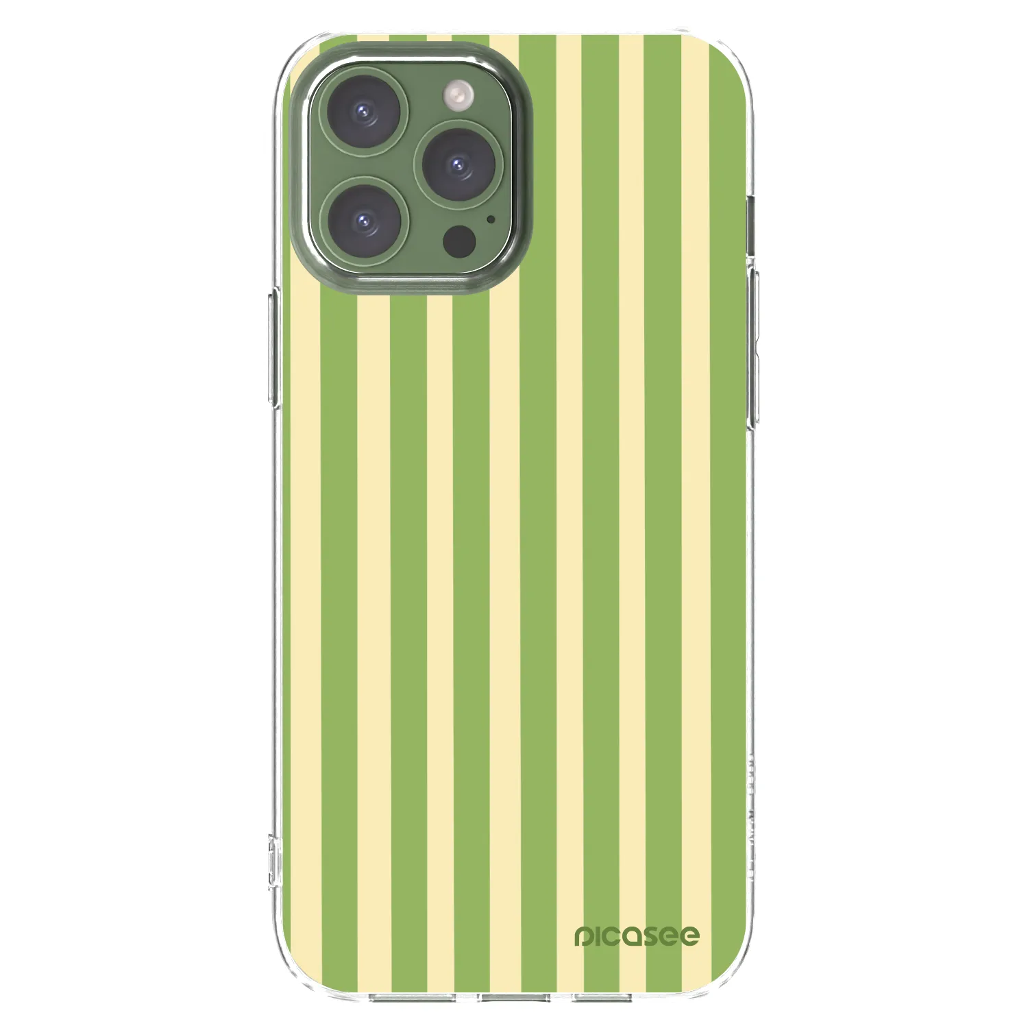 Picasee átlátszó szilikon tok az alábbi mobiltelefonokra Apple iPhone 13 Pro Max - Lines Matcha