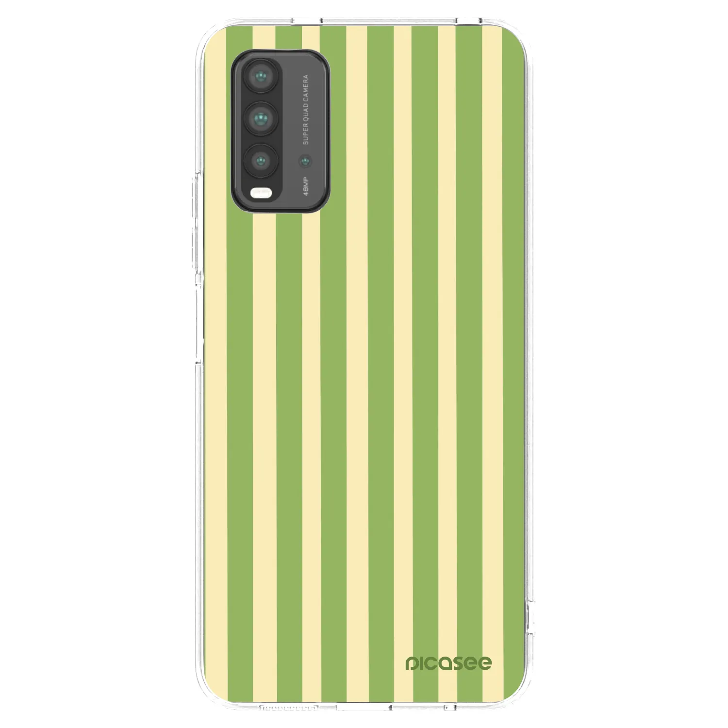 Picasee átlátszó szilikon tok az alábbi mobiltelefonokra Xiaomi Redmi 9T - Lines Matcha