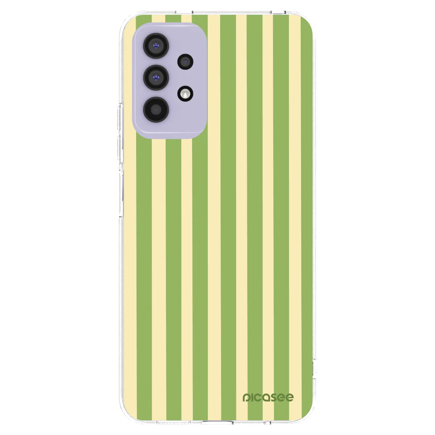 Picasee átlátszó szilikon tok az alábbi mobiltelefonokra Samsung Galaxy A32 4G SM-A325F - Lines Matcha