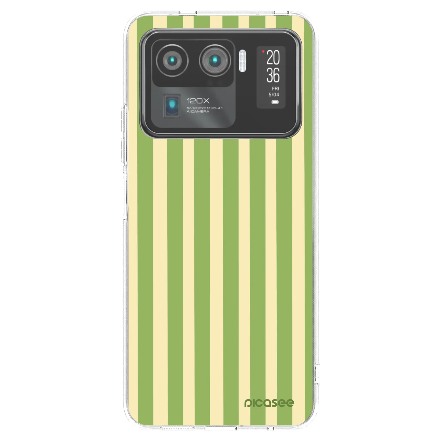 Picasee átlátszó szilikon tok az alábbi mobiltelefonokra Xiaomi Mi 11 Ultra - Lines Matcha