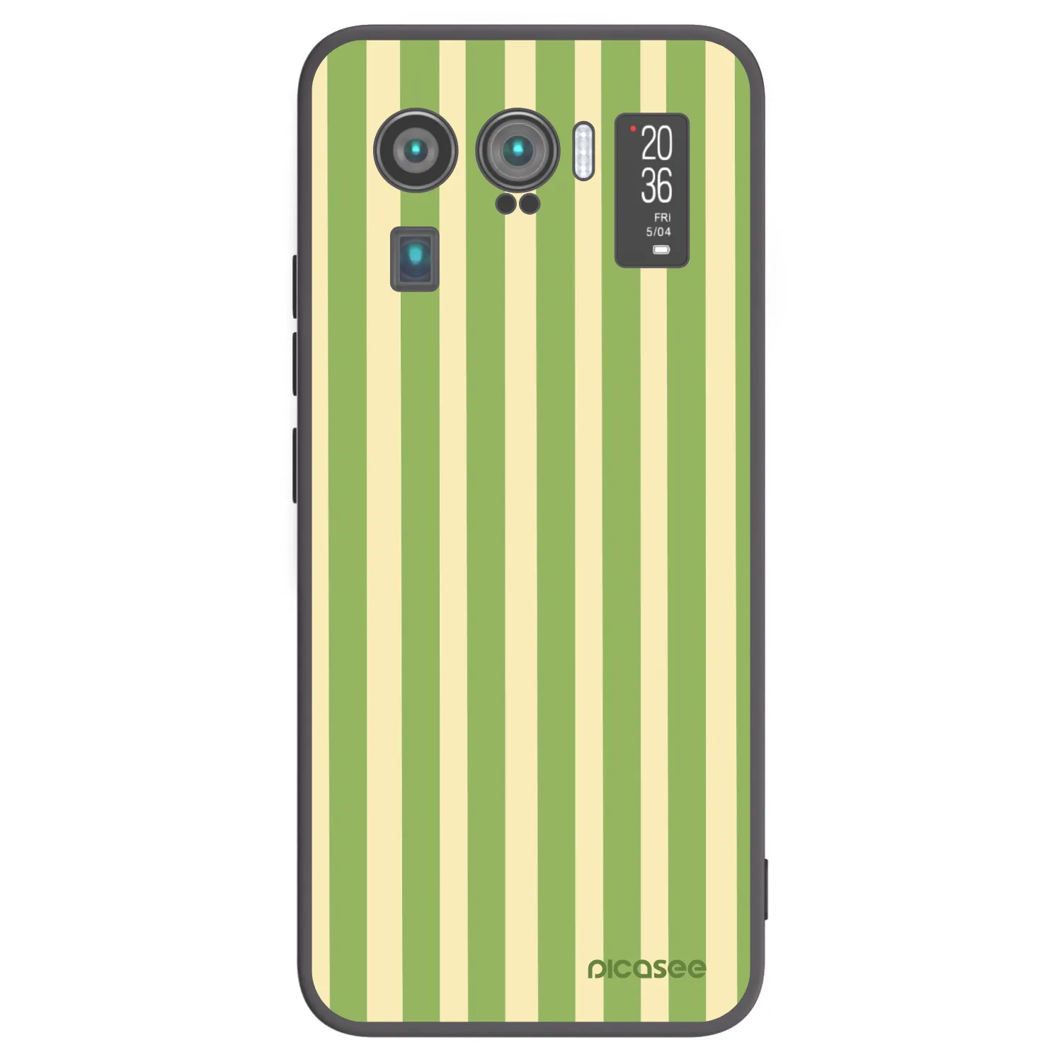 Picasee fekete szilikon tok az alábbi mobiltelefonokra Xiaomi Mi 11 Ultra - Lines Matcha