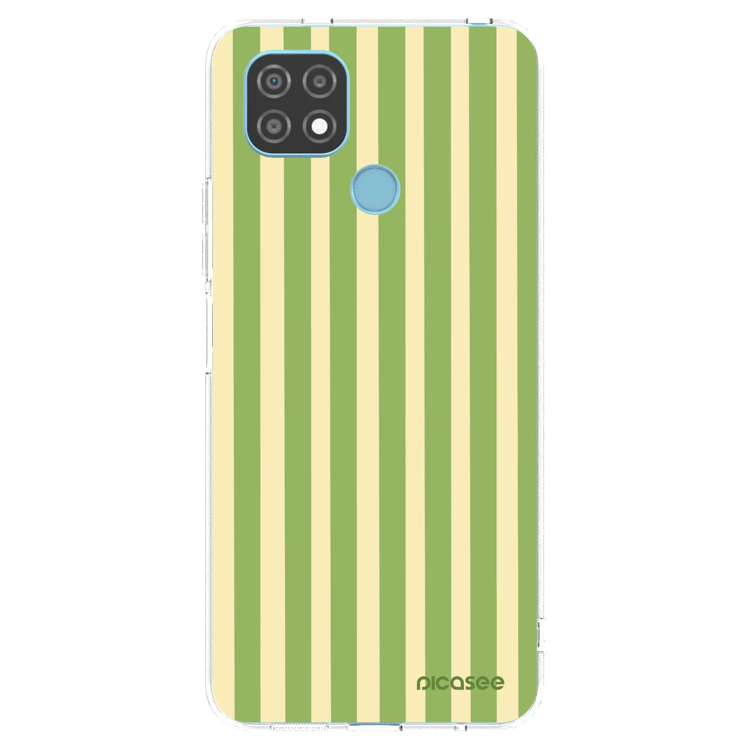 Picasee átlátszó szilikon tok az alábbi mobiltelefonokra Realme C21 - Lines Matcha