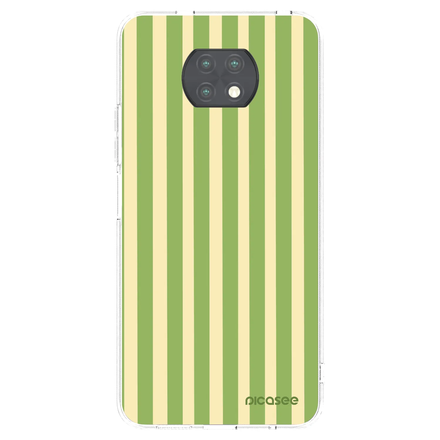 Picasee átlátszó szilikon tok az alábbi mobiltelefonokra Xiaomi Redmi Note 9T - Lines Matcha