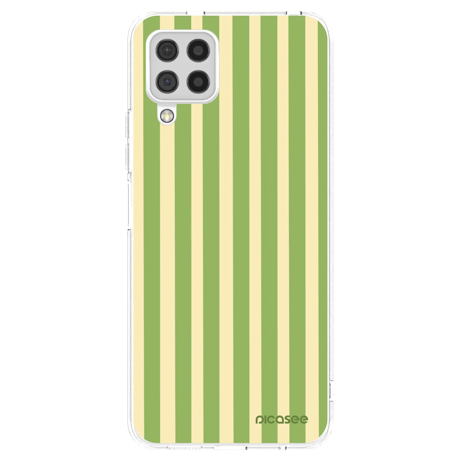 Picasee átlátszó szilikon tok az alábbi mobiltelefonokra Samsung Galaxy A22 A225F 4G - Lines Matcha