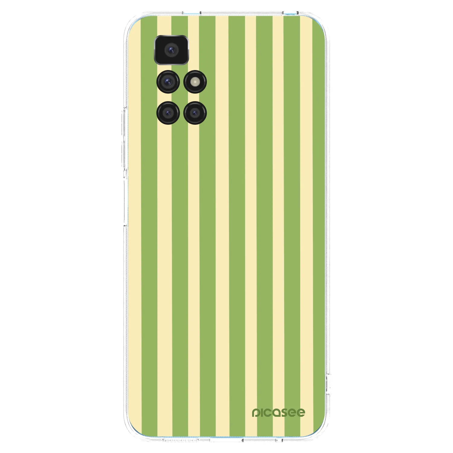 Picasee átlátszó szilikon tok az alábbi mobiltelefonokra Xiaomi Redmi 10 - Lines Matcha