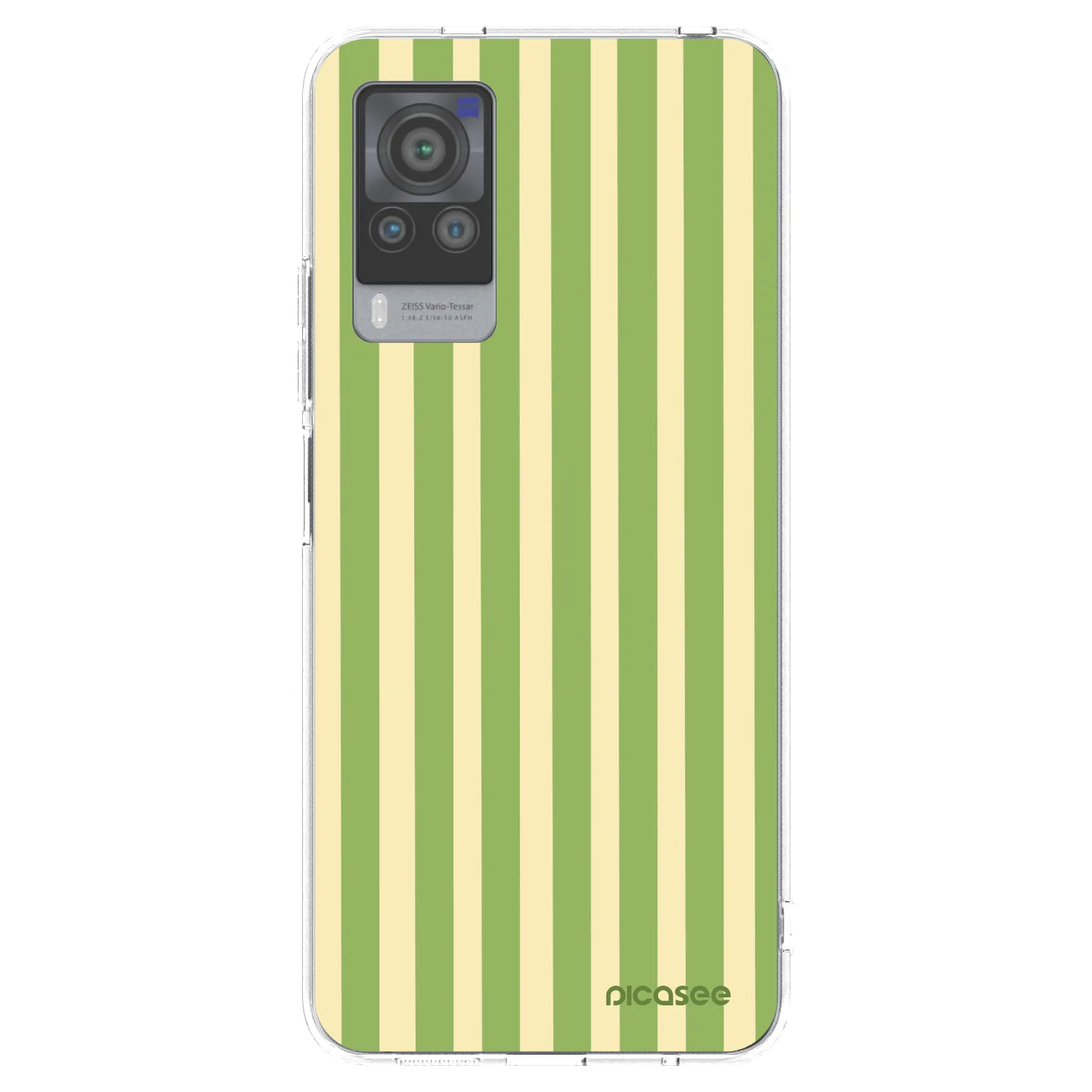 Picasee átlátszó szilikon tok az alábbi mobiltelefonokra Vivo X60 Pro 5G - Lines Matcha