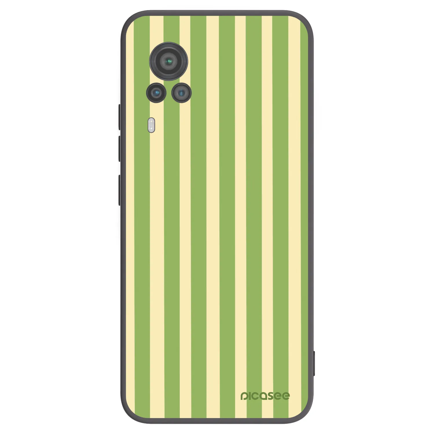 Picasee fekete szilikon tok az alábbi mobiltelefonokra Vivo X60 Pro 5G - Lines Matcha
