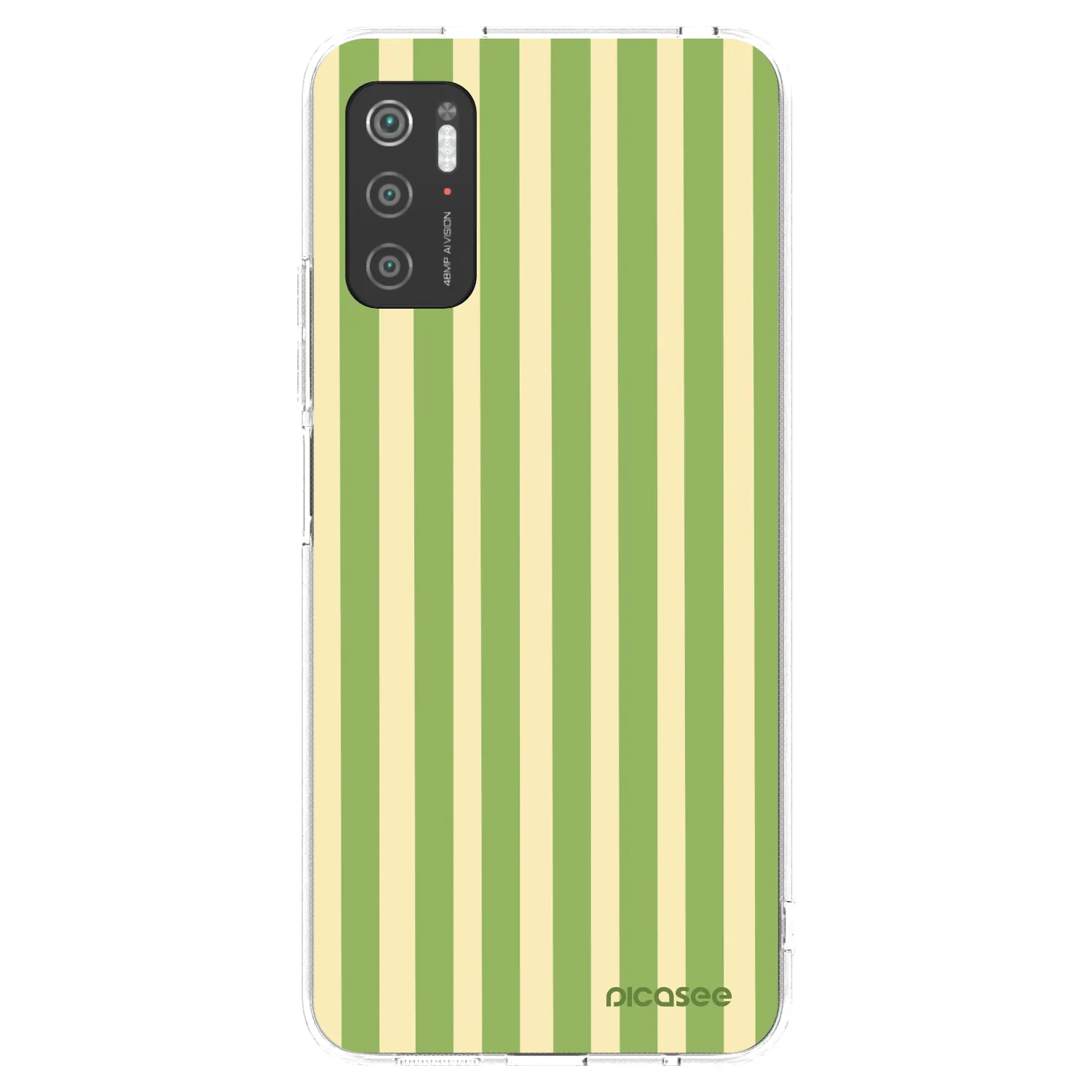Picasee átlátszó szilikon tok az alábbi mobiltelefonokra Xiaomi Poco M3 Pro 5G - Lines Matcha