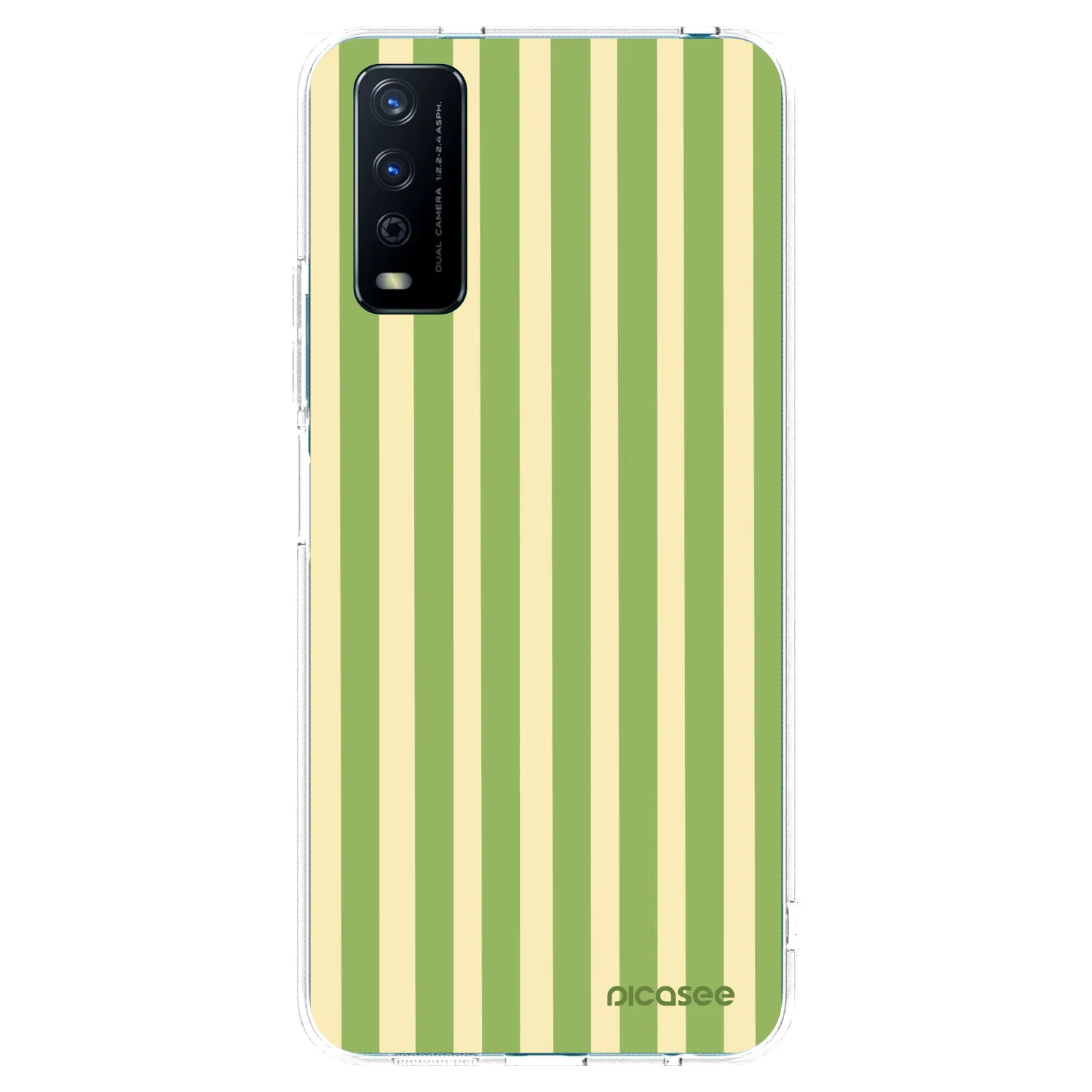 Picasee átlátszó szilikon tok az alábbi mobiltelefonokra Vivo Y11s - Lines Matcha