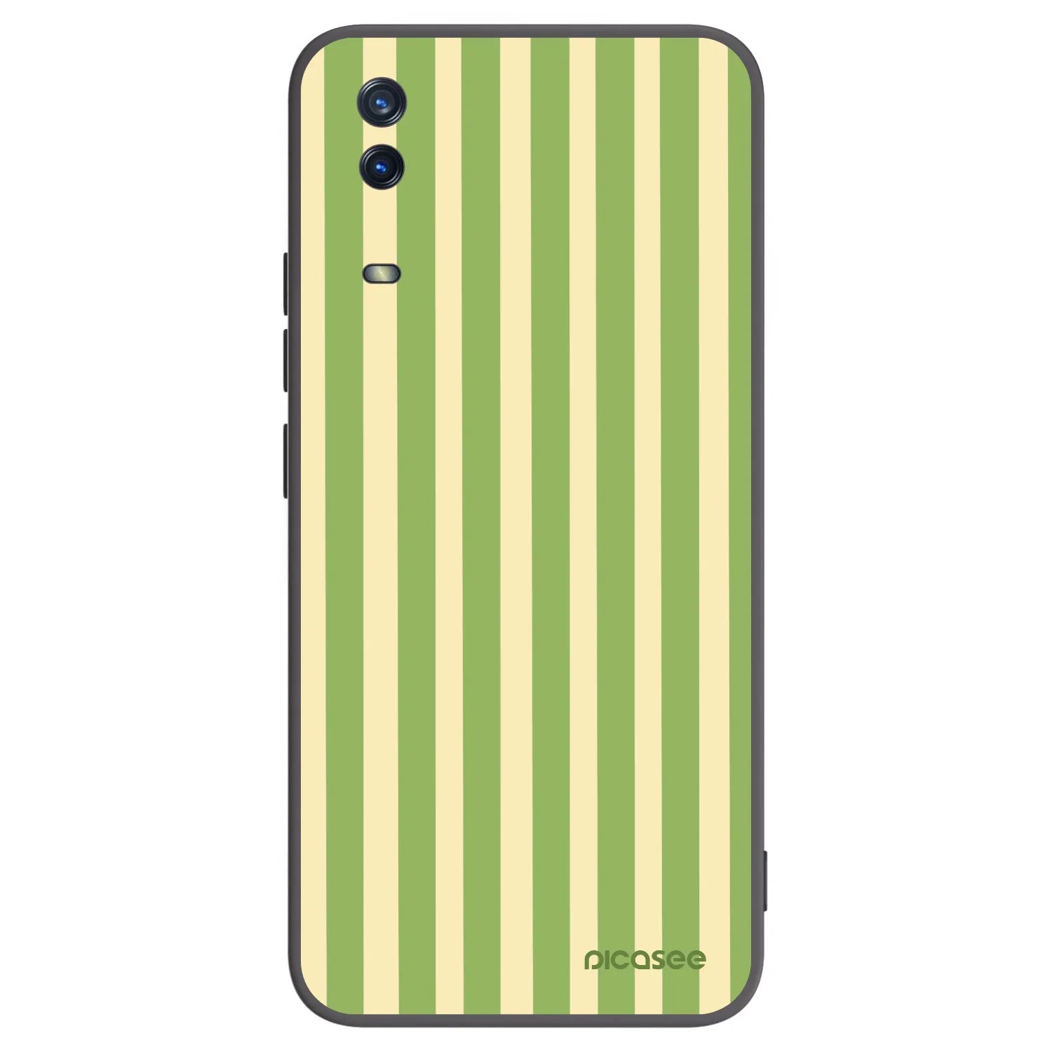 Picasee fekete szilikon tok az alábbi mobiltelefonokra Vivo Y11s - Lines Matcha