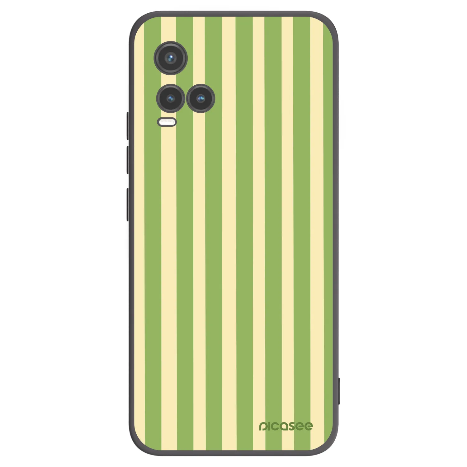 Picasee fekete szilikon tok az alábbi mobiltelefonokra Vivo Y33s - Lines Matcha