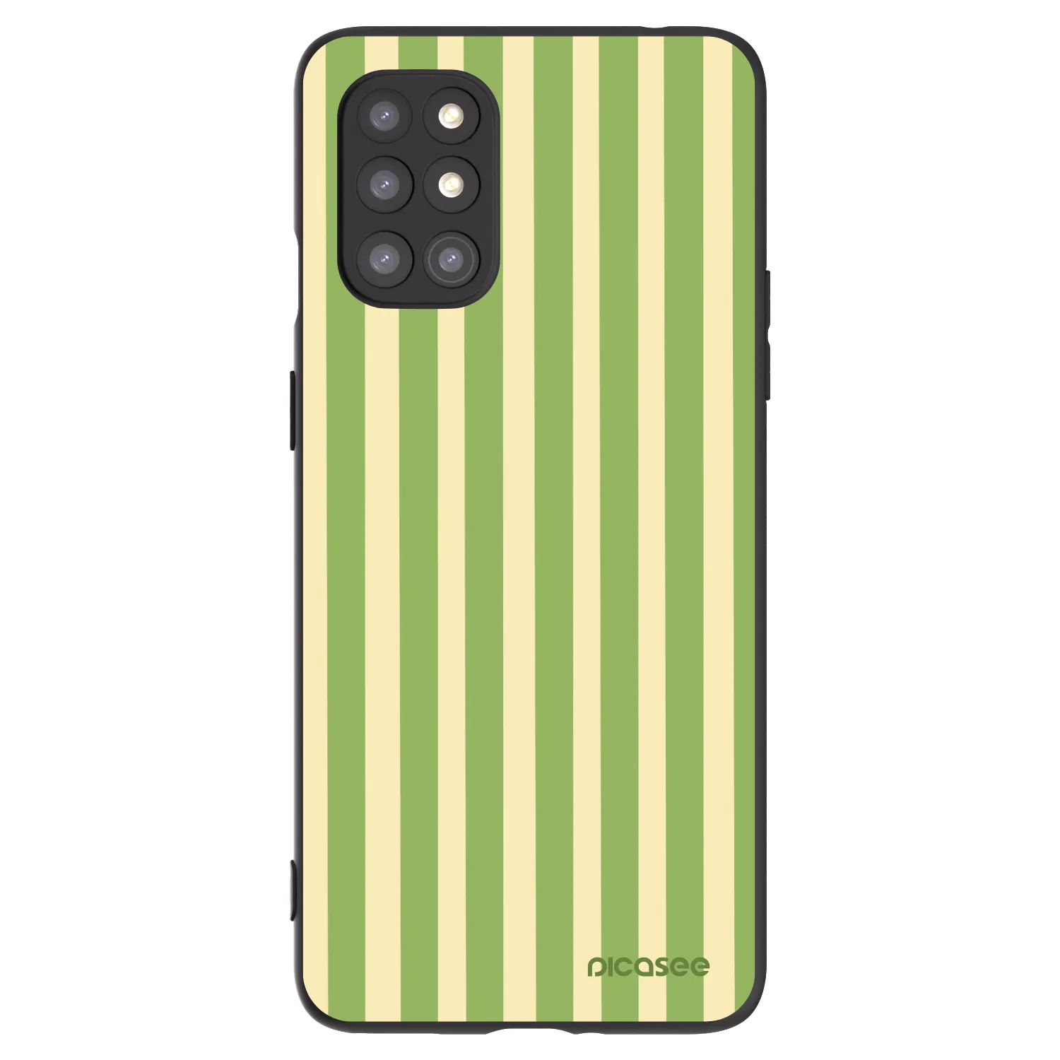 Picasee fekete szilikon tok az alábbi mobiltelefonokra OnePlus 8T - Lines Matcha
