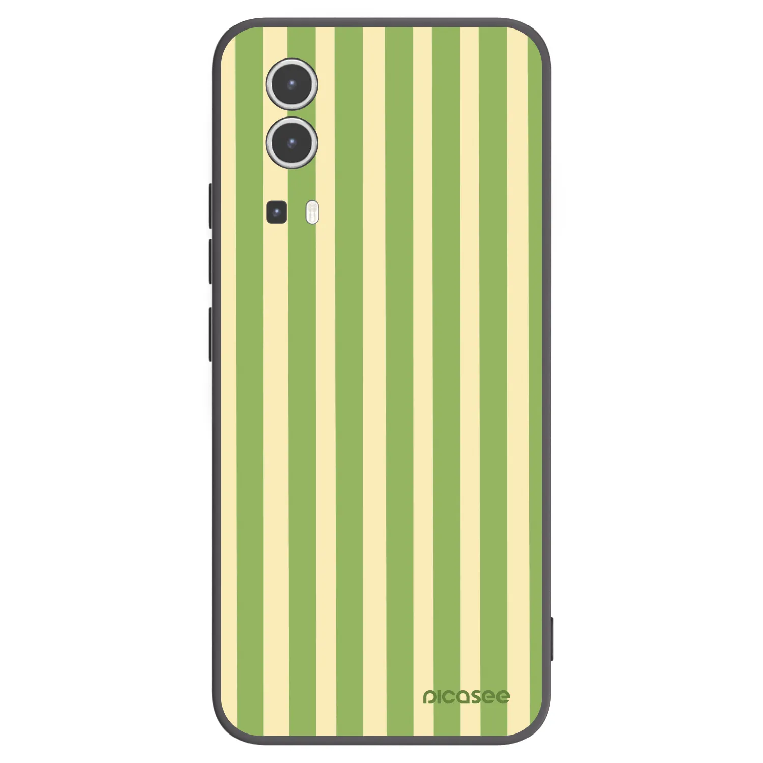 Picasee fekete szilikon tok az alábbi mobiltelefonokra Vivo Y72 5G - Lines Matcha