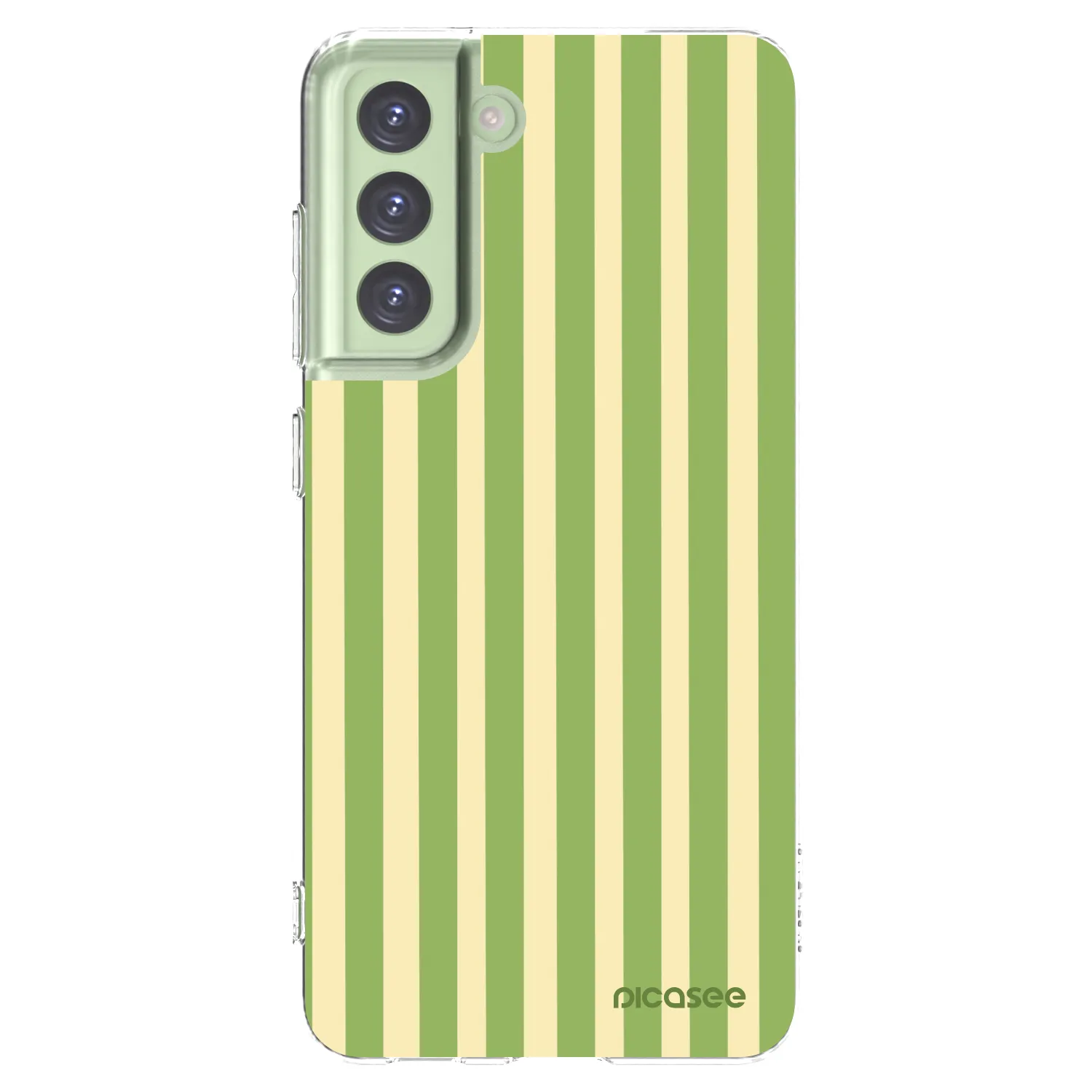 Picasee átlátszó szilikon tok az alábbi mobiltelefonokra Samsung Galaxy S21 FE 5G - Lines Matcha