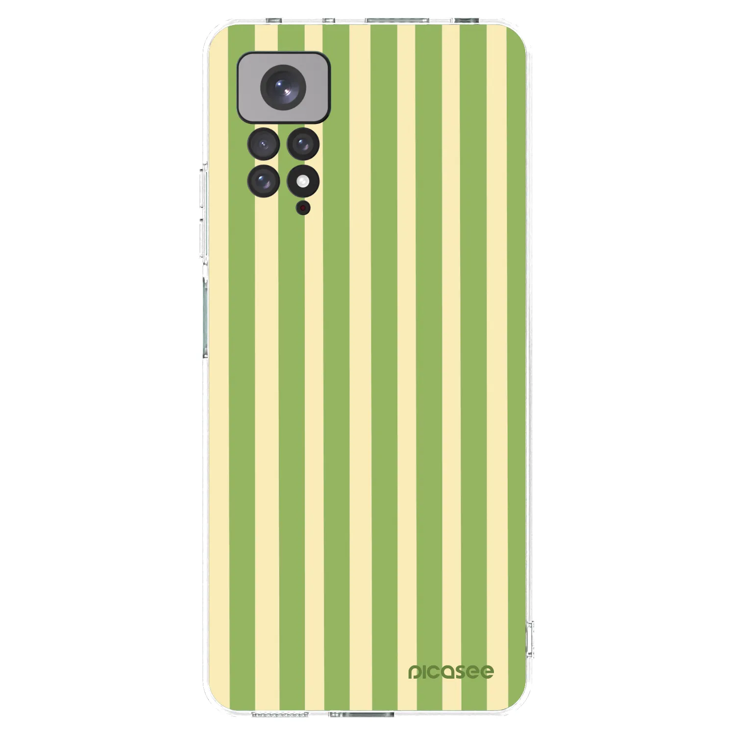 Picasee átlátszó szilikon tok az alábbi mobiltelefonokra Xiaomi Redmi Note 11S 4G - Lines Matcha