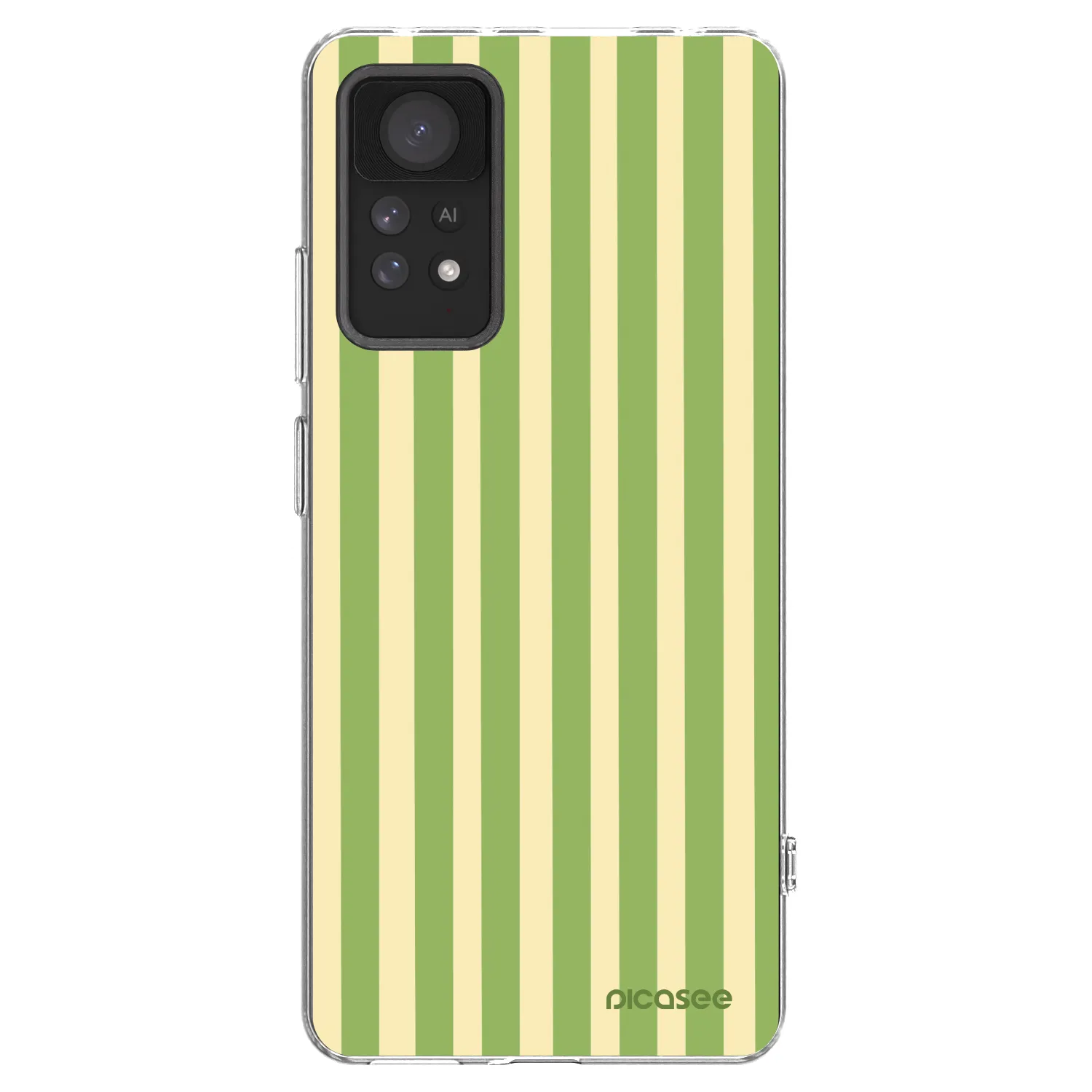 Picasee átlátszó szilikon tok az alábbi mobiltelefonokra Xiaomi Redmi Note 11 Pro 5G - Lines Matcha