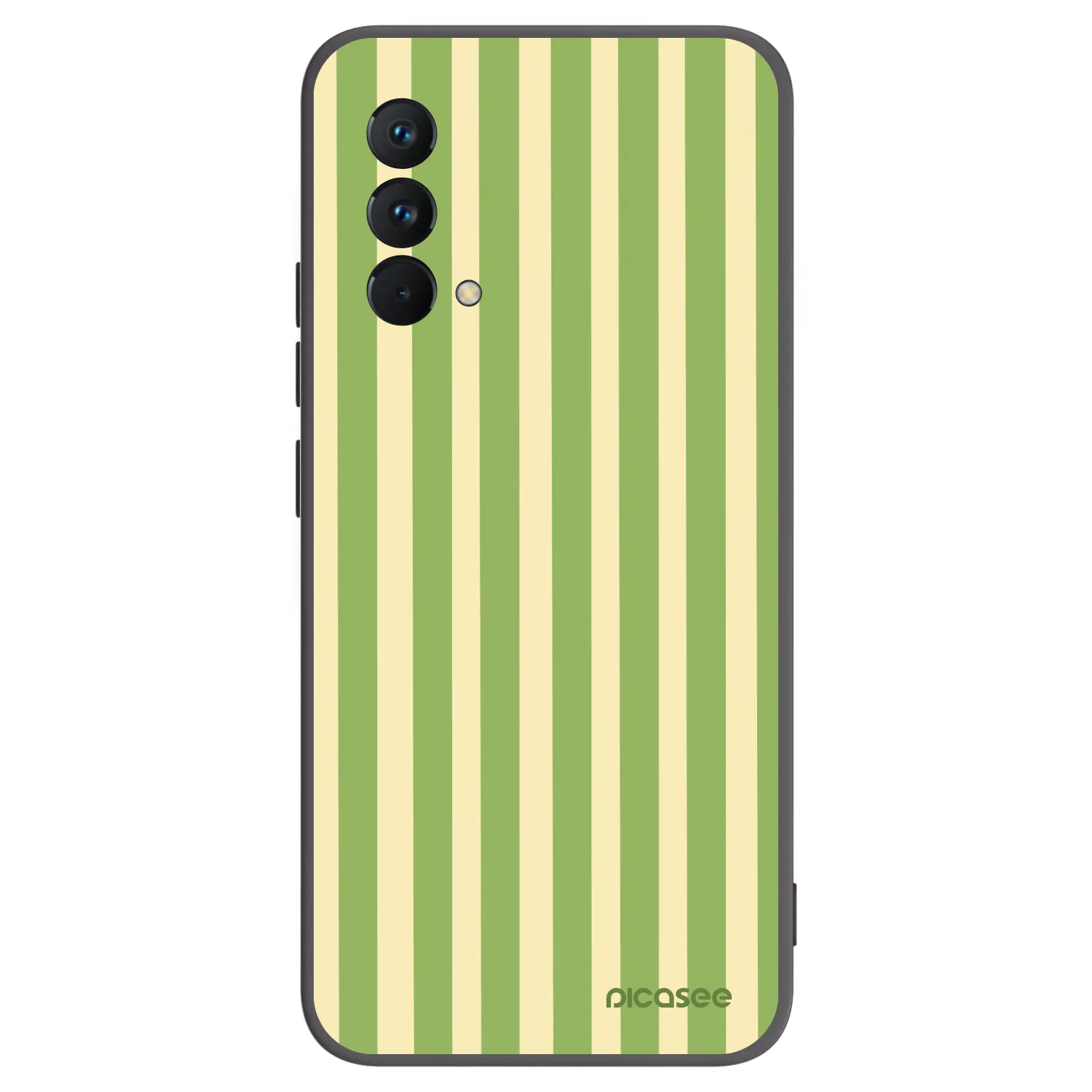 Picasee fekete szilikon tok az alábbi mobiltelefonokra Realme GT Master Edition 5G - Lines Matcha