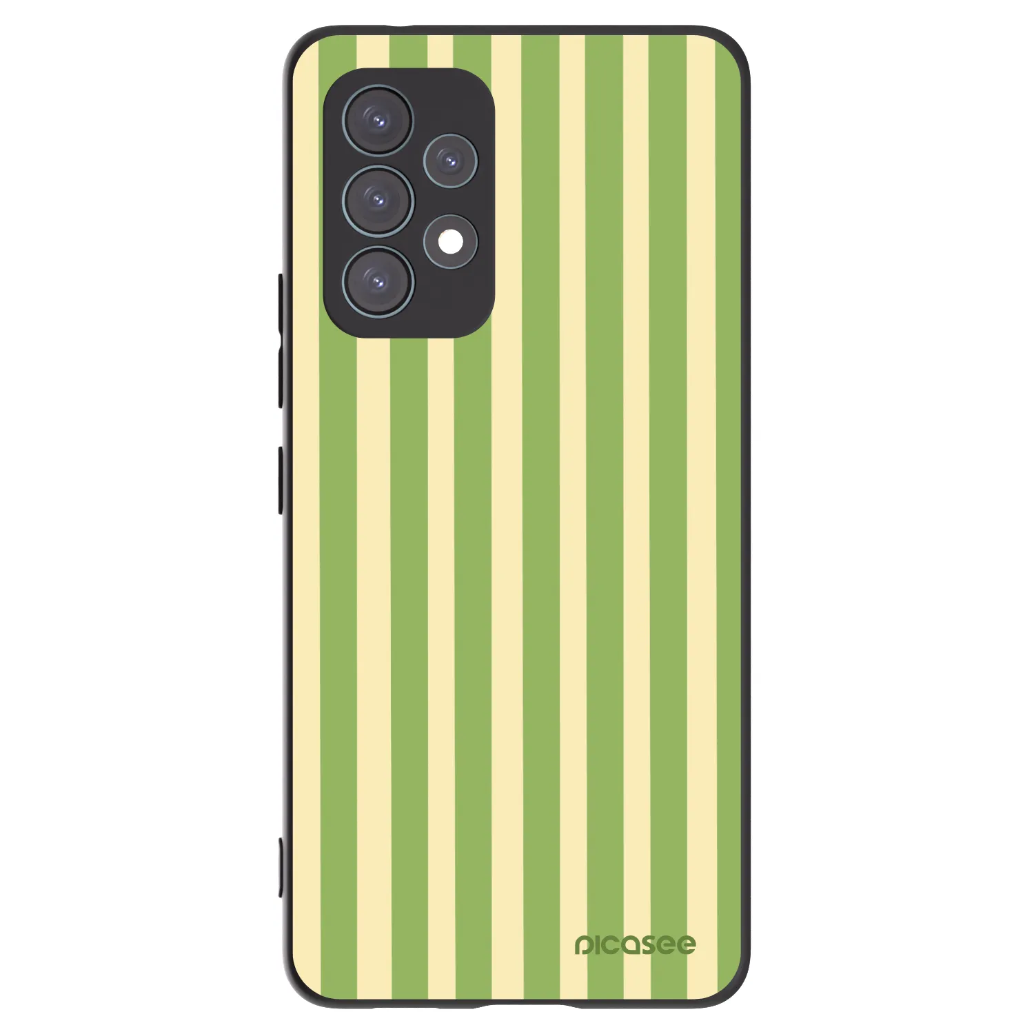 Picasee fekete szilikon tok az alábbi mobiltelefonokra Samsung Galaxy A53 5G A536 - Lines Matcha