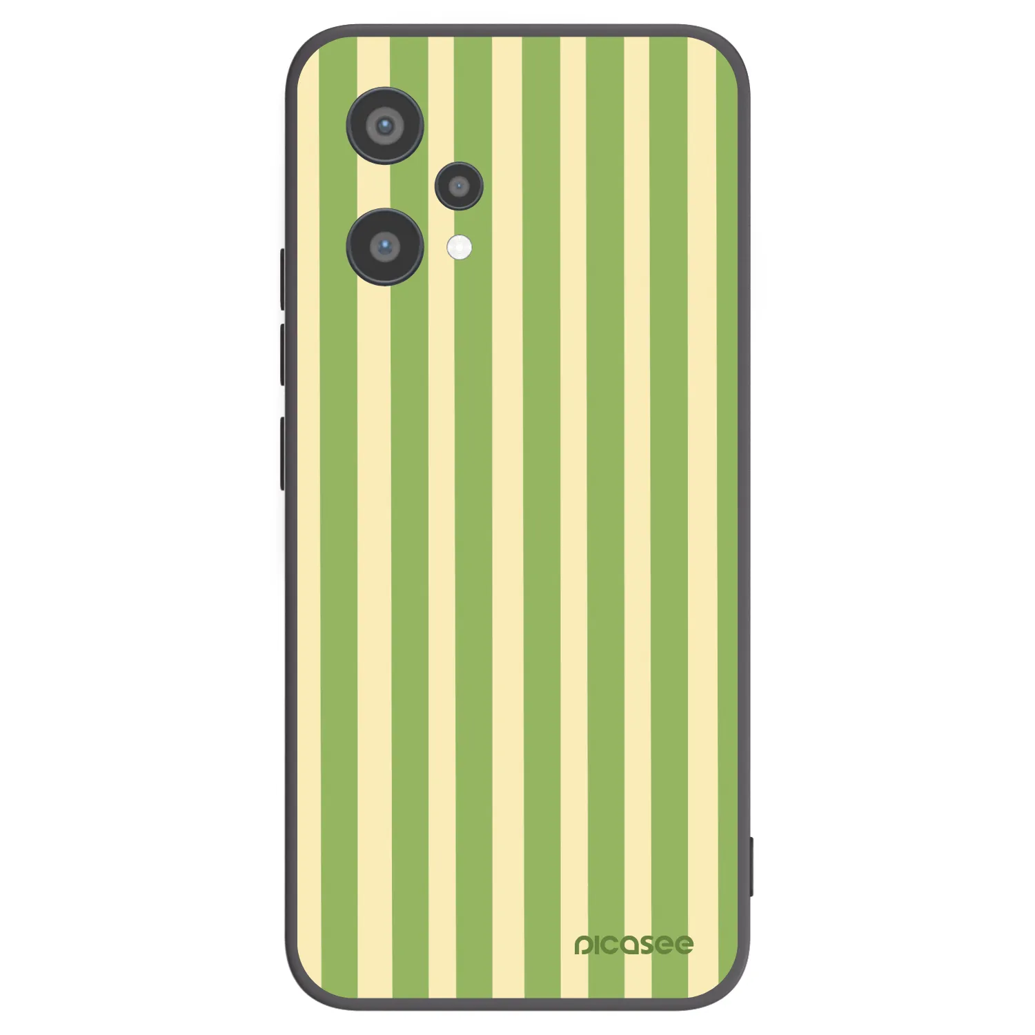 Picasee fekete szilikon tok az alábbi mobiltelefonokra Realme 9 Pro 5G - Lines Matcha