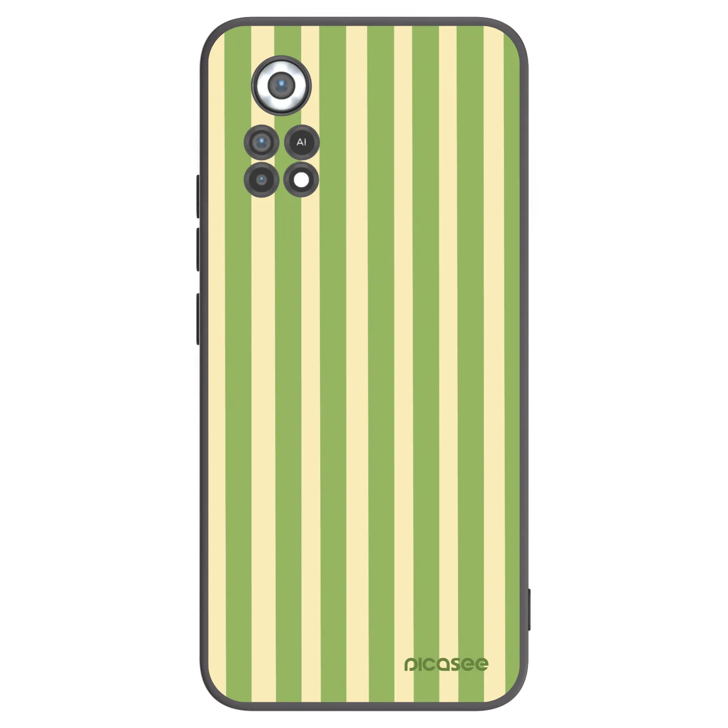 Picasee fekete szilikon tok az alábbi mobiltelefonokra Xiaomi Poco X4 Pro 5G - Lines Matcha