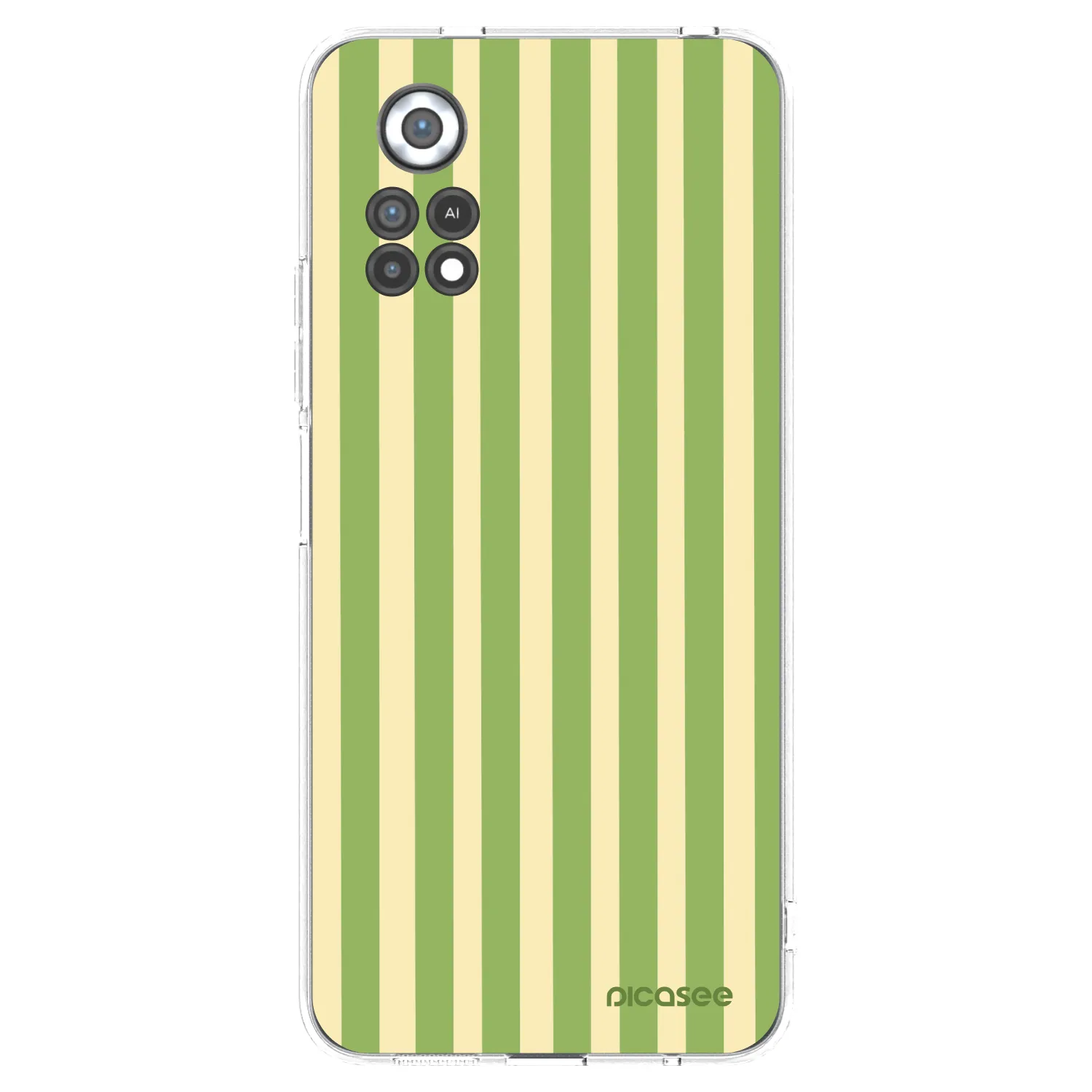 Picasee átlátszó szilikon tok az alábbi mobiltelefonokra Xiaomi Poco X4 Pro 5G - Lines Matcha