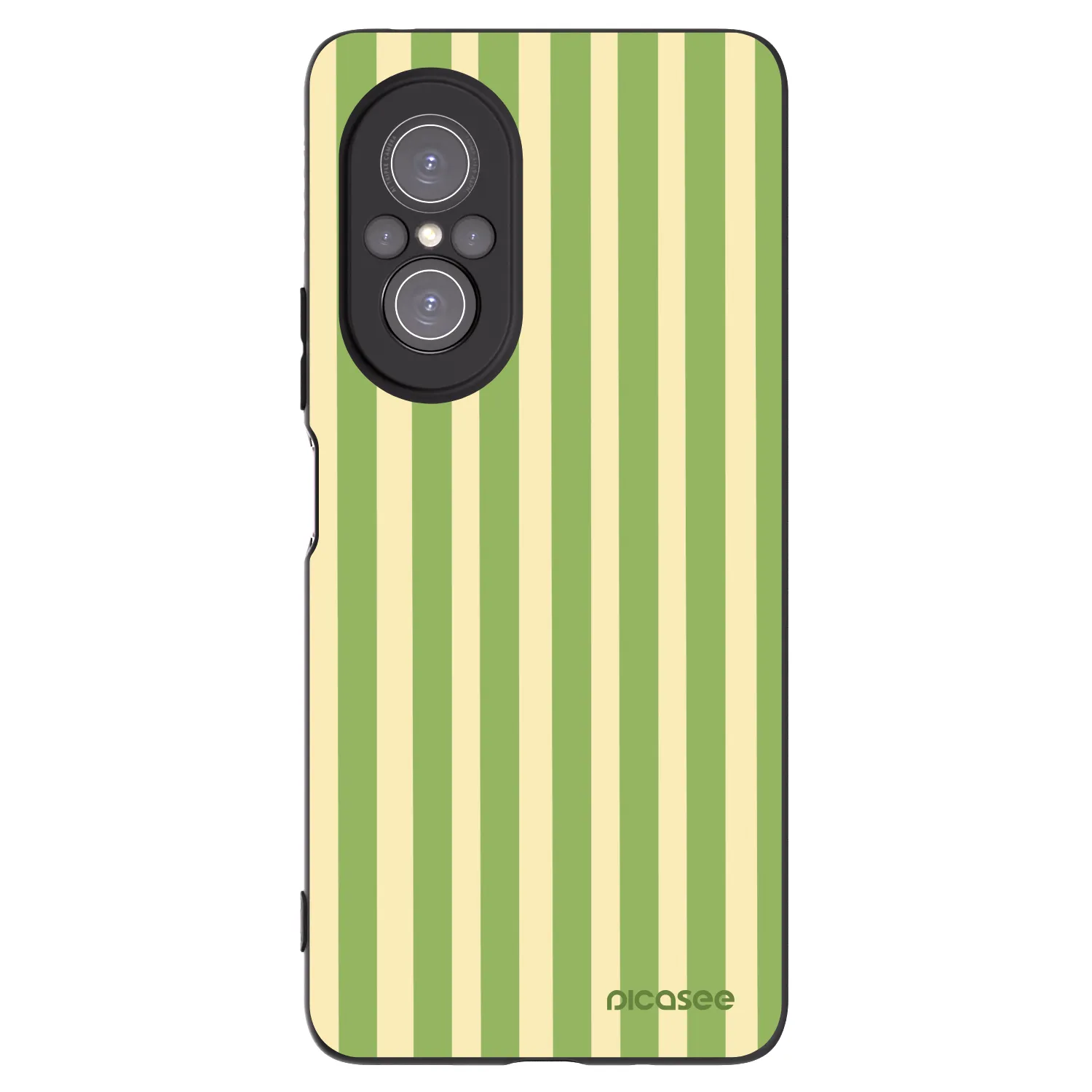 Picasee fekete szilikon tok az alábbi mobiltelefonokra Huawei Nova 9 SE - Lines Matcha