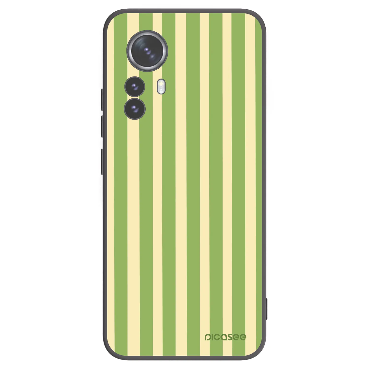 Picasee fekete szilikon tok az alábbi mobiltelefonokra Xiaomi 12 Pro - Lines Matcha
