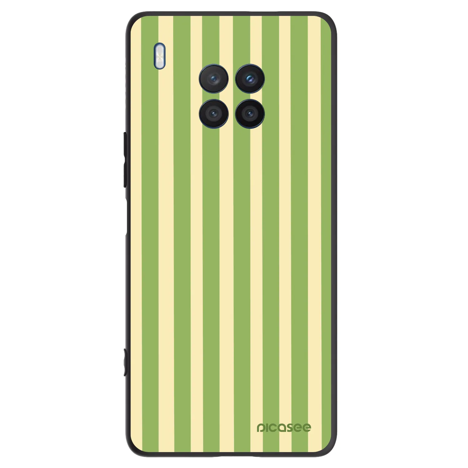 Picasee fekete szilikon tok az alábbi mobiltelefonokra Honor 50 Lite - Lines Matcha