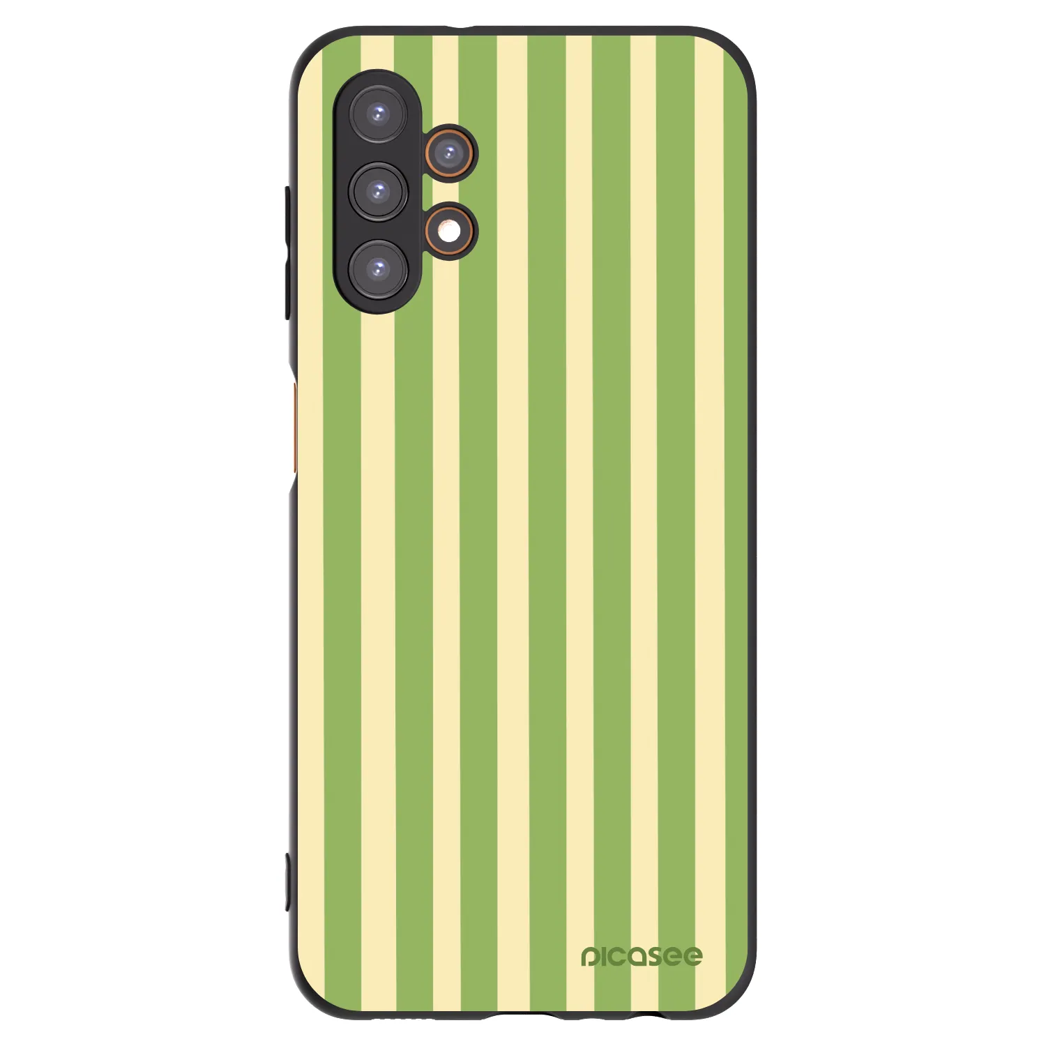 Picasee fekete szilikon tok az alábbi mobiltelefonokra Samsung Galaxy A13 4G A135 - Lines Matcha