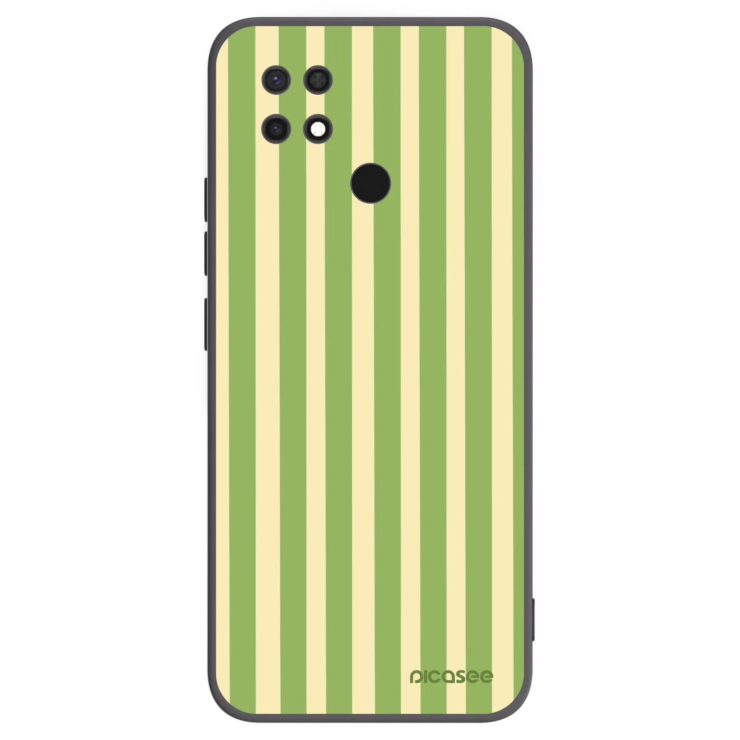 Picasee fekete szilikon tok az alábbi mobiltelefonokra Xiaomi Redmi 10C - Lines Matcha