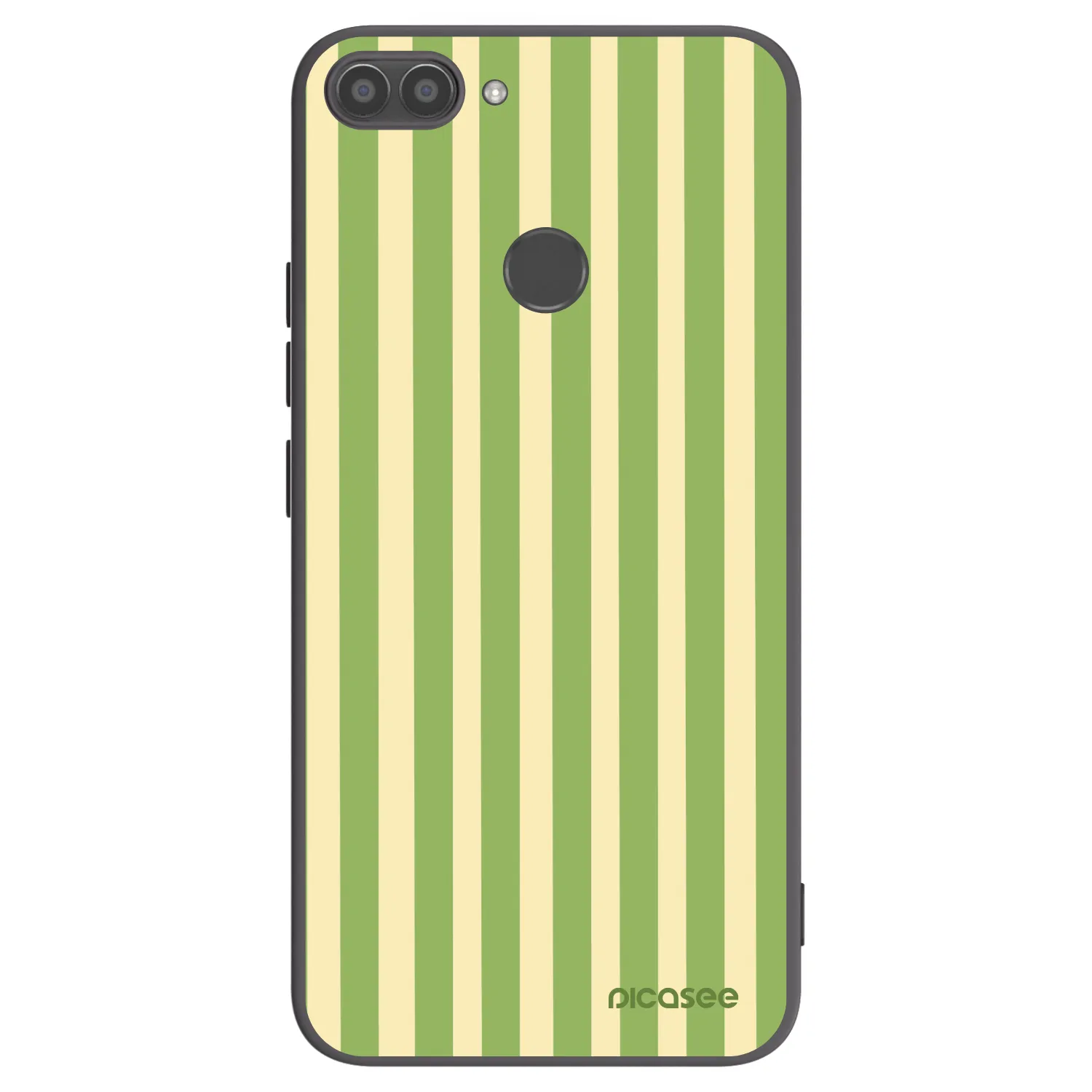 Picasee fekete szilikon tok az alábbi mobiltelefonokra Huawei P Smart - Lines Matcha