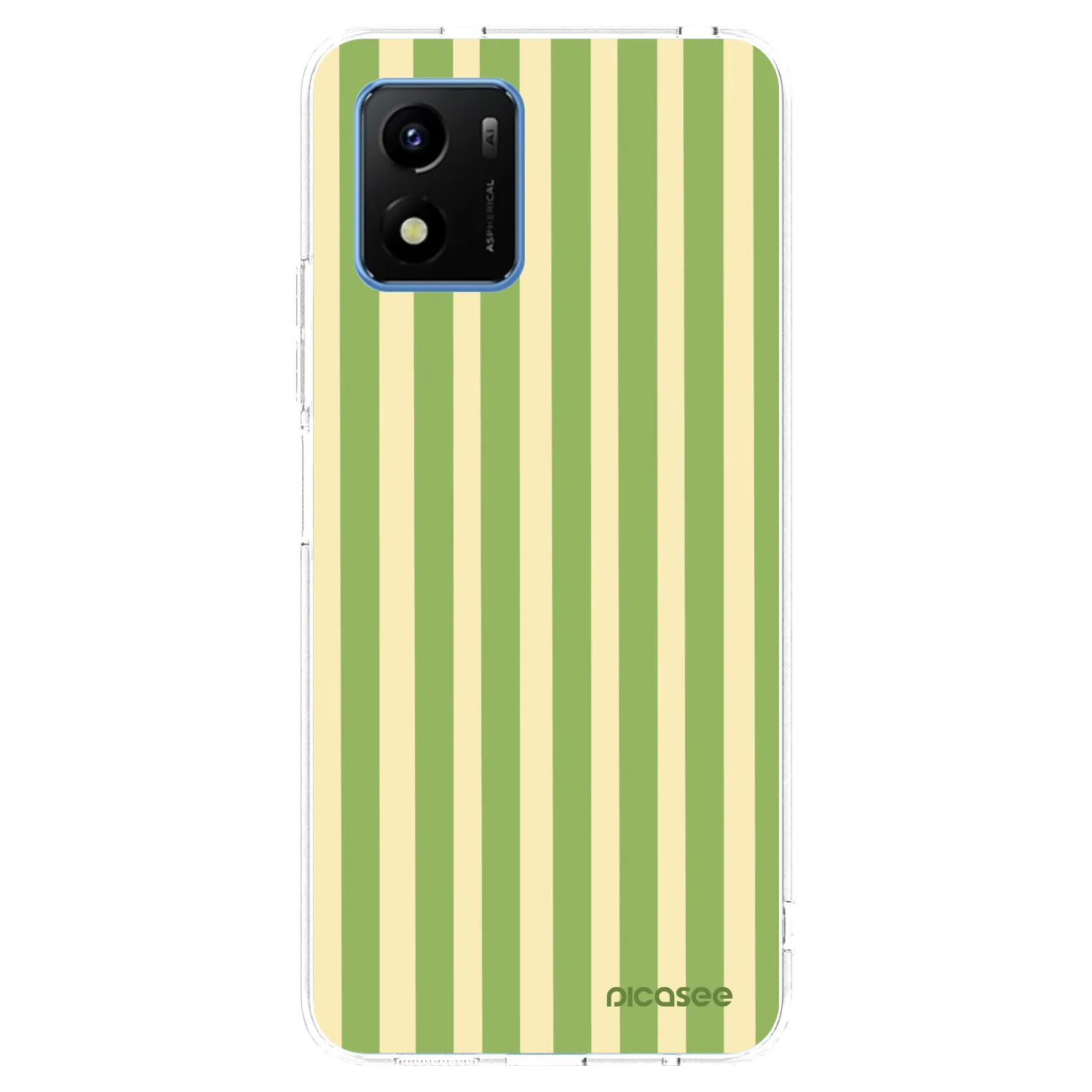Picasee átlátszó szilikon tok az alábbi mobiltelefonokra Vivo Y01 - Lines Matcha